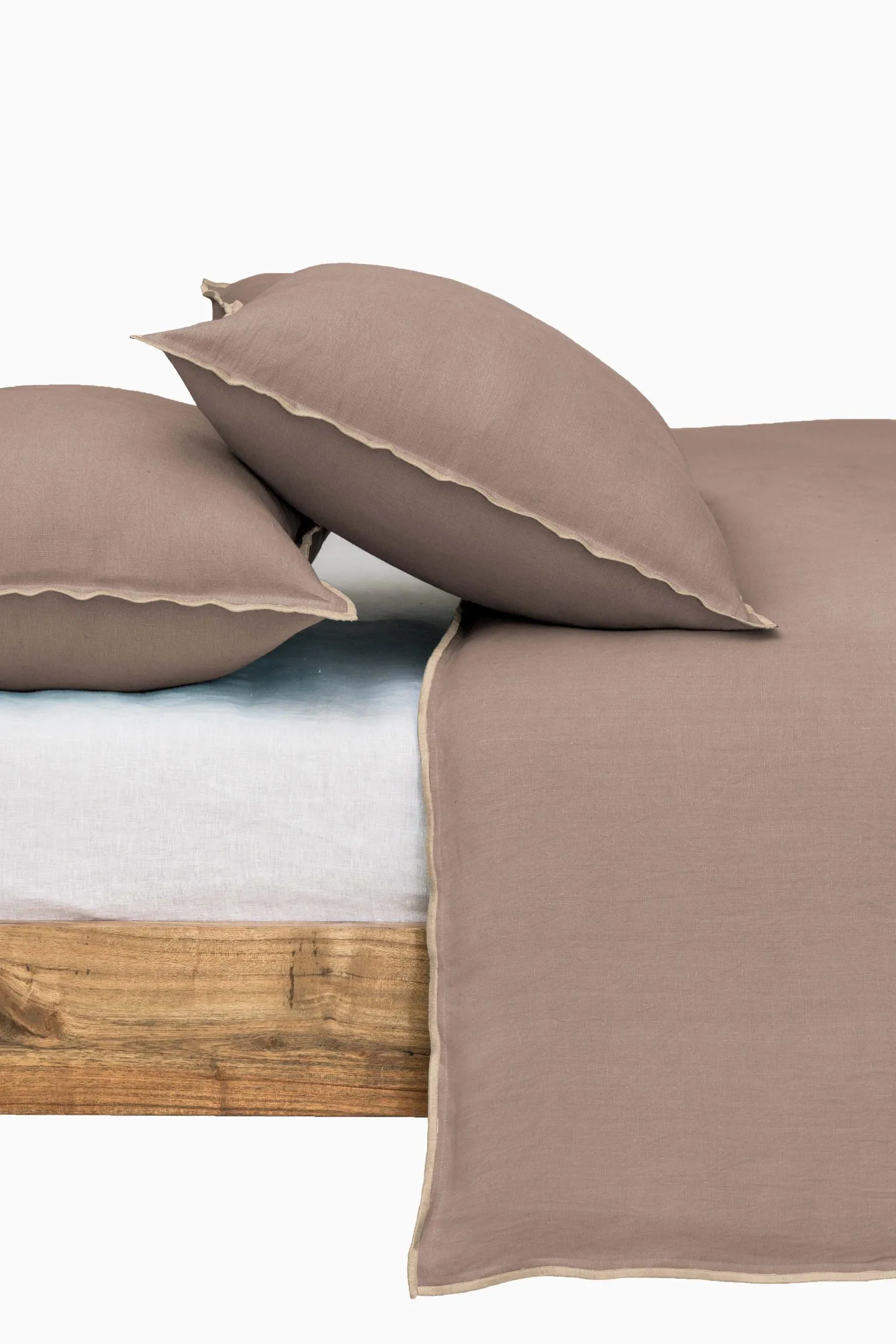 Linen Natural Needled Duvet Cover-Vanilla Sky