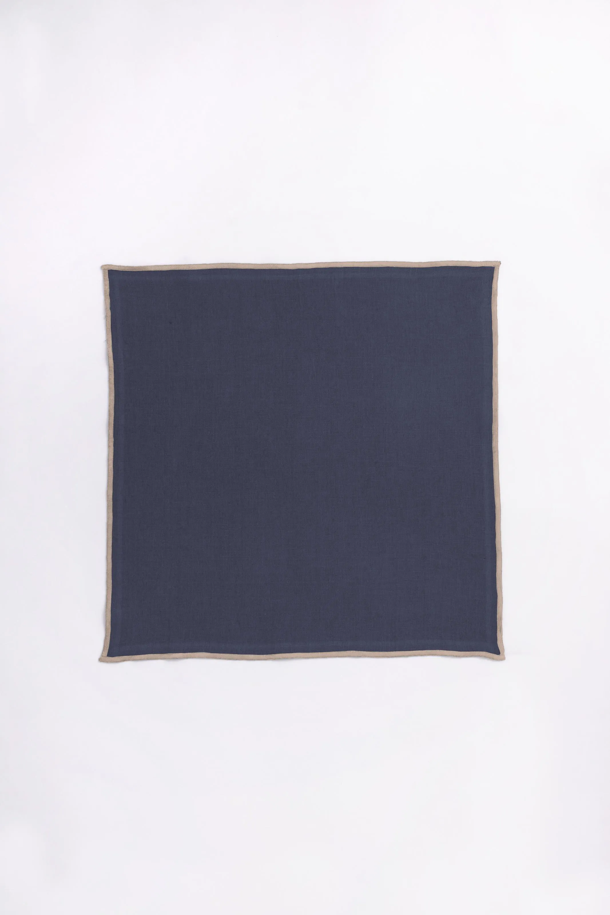 Linen Natural Needled Napkin Set-Indigo Blue
