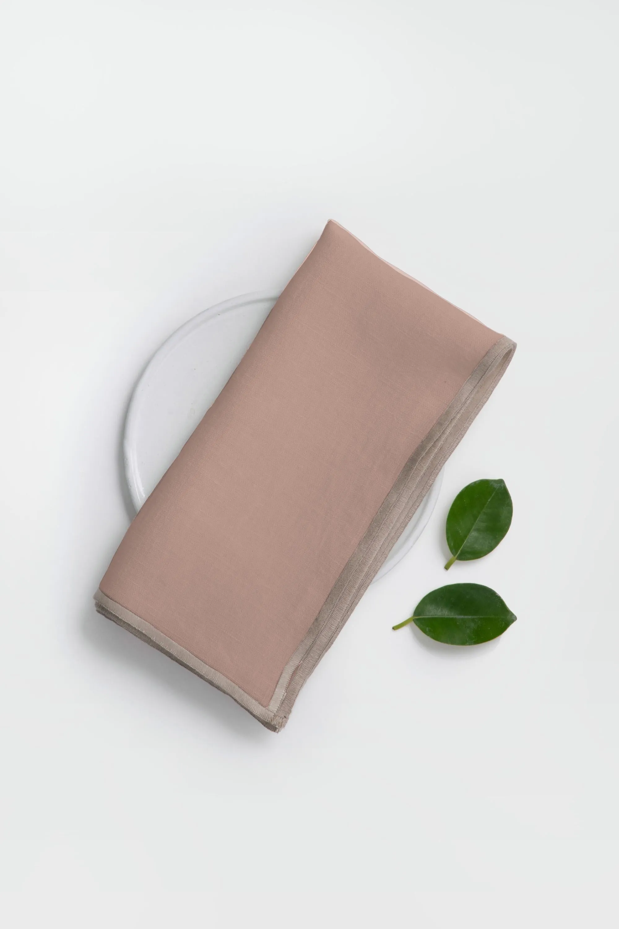 Linen Natural Needled Napkin Set-Indigo Blue
