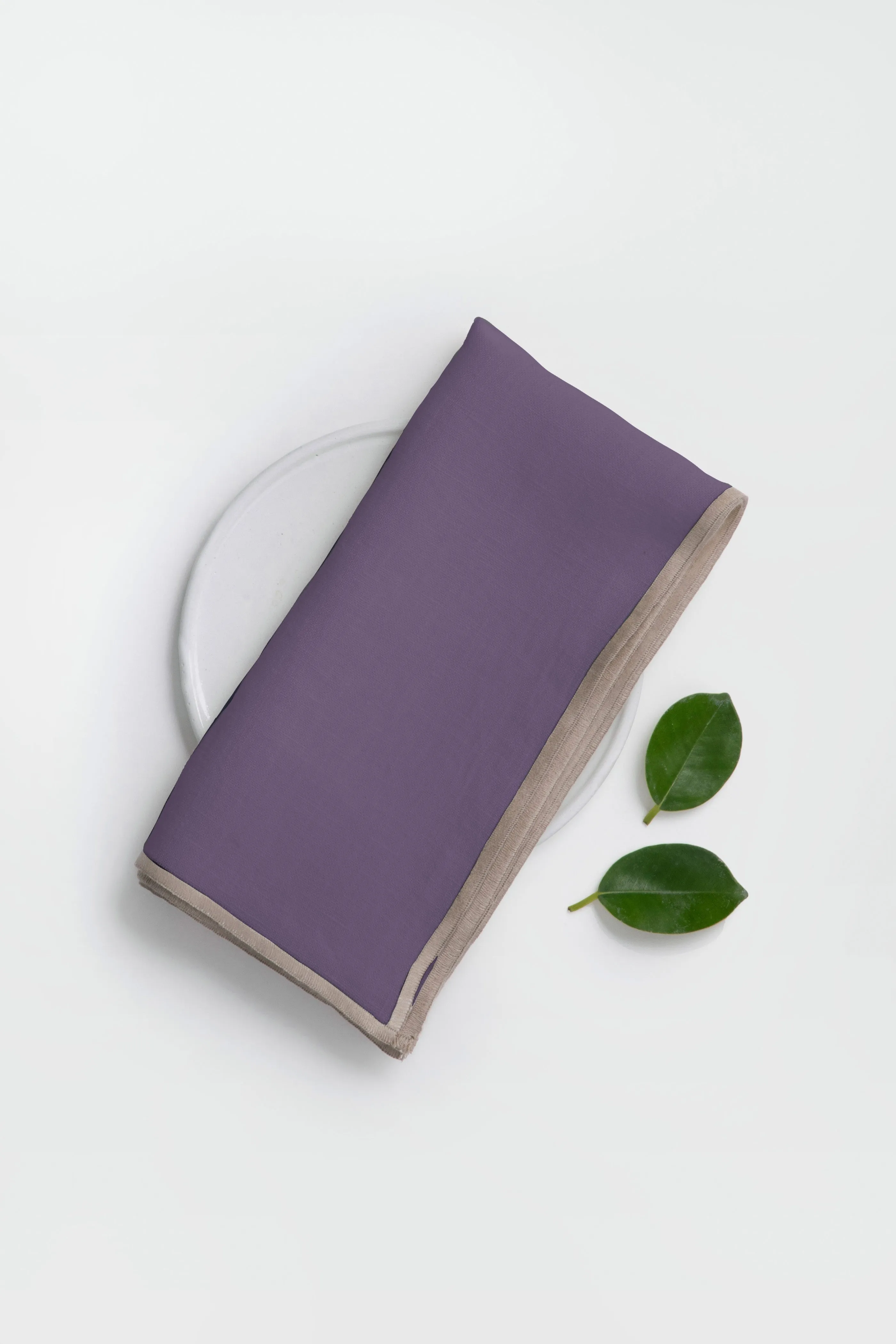 Linen Natural Needled Napkin Set-Indigo Blue