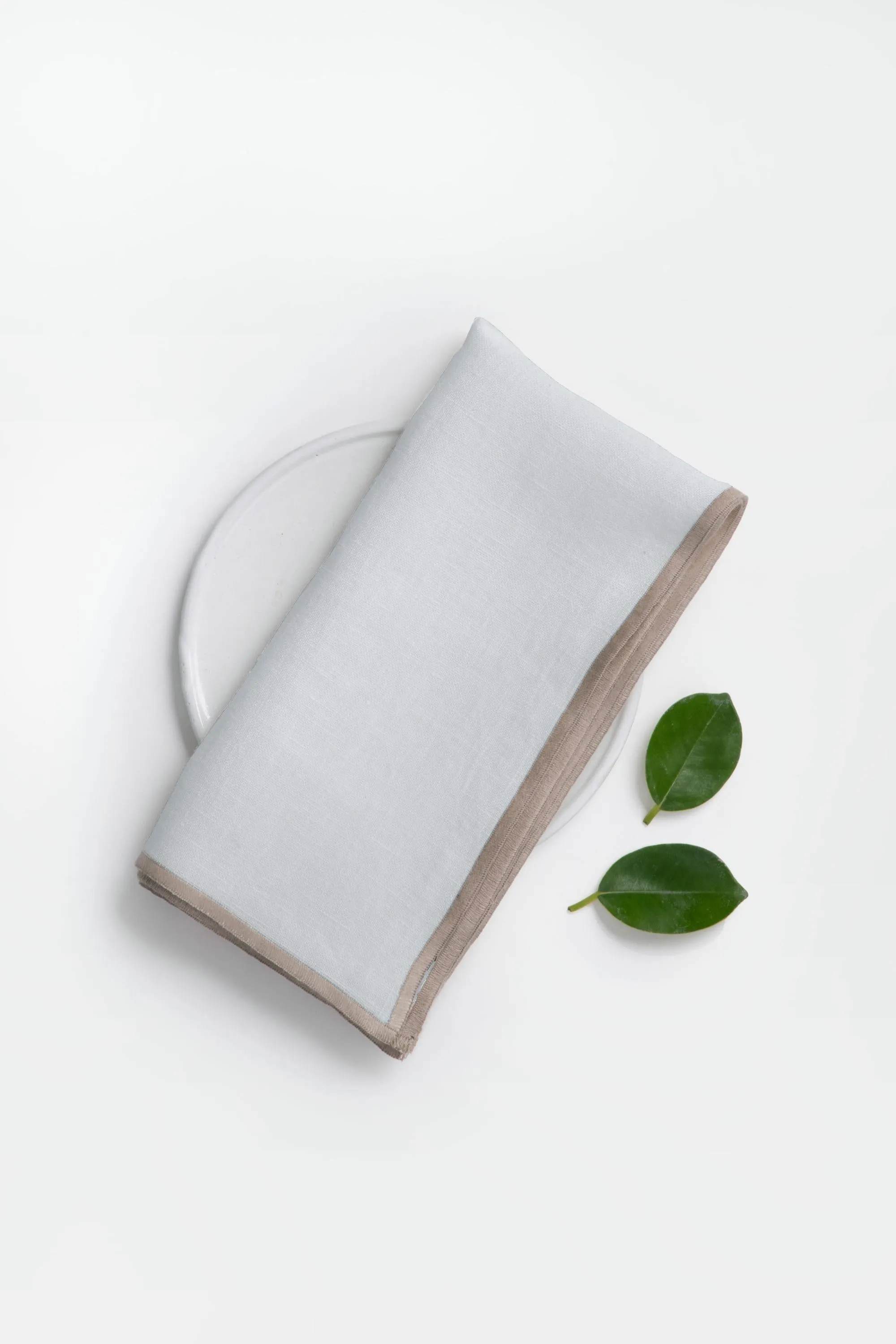 Linen Natural Needled Napkin Set-Indigo Blue