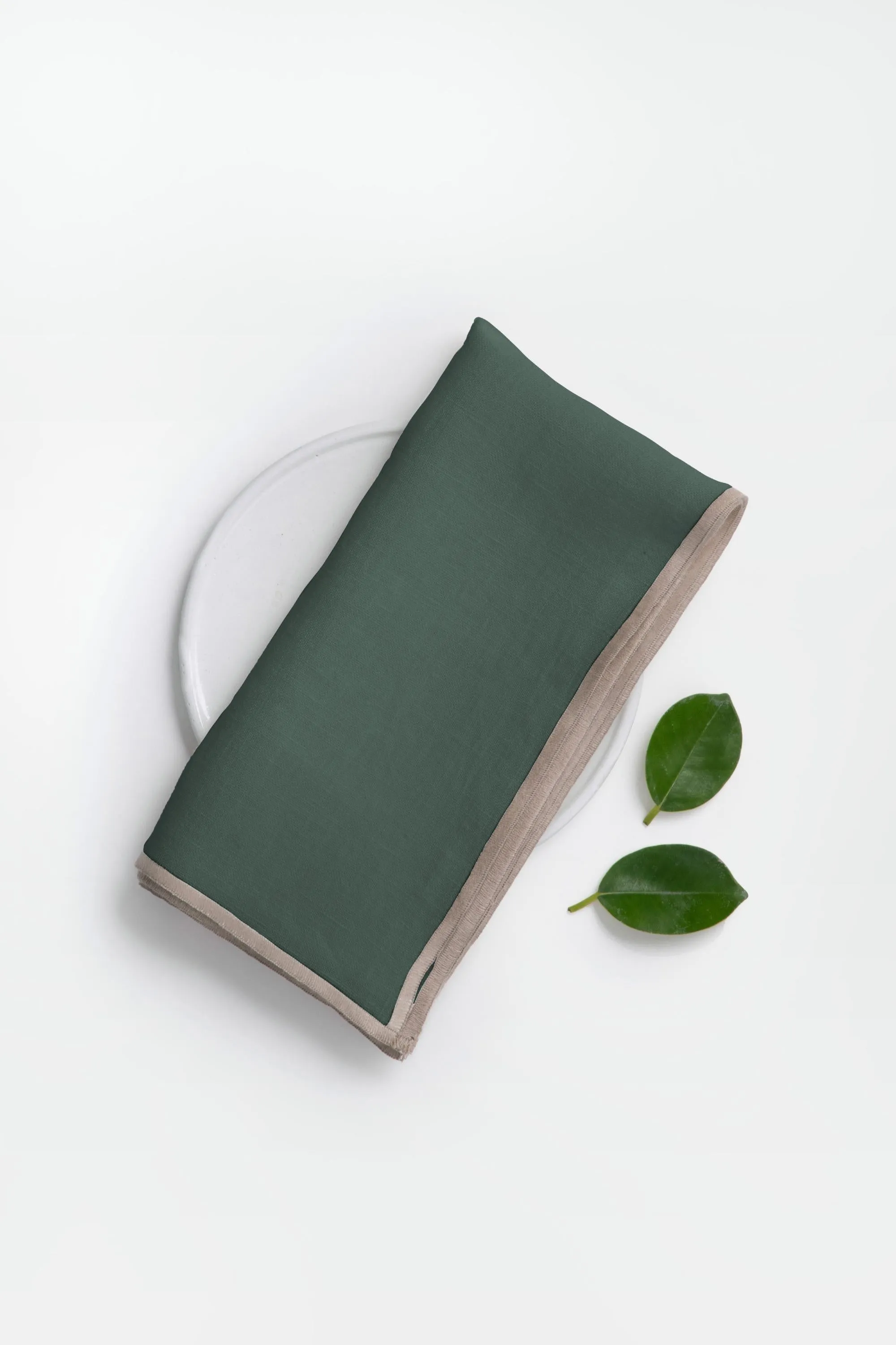 Linen Natural Needled Napkin Set-Indigo Blue
