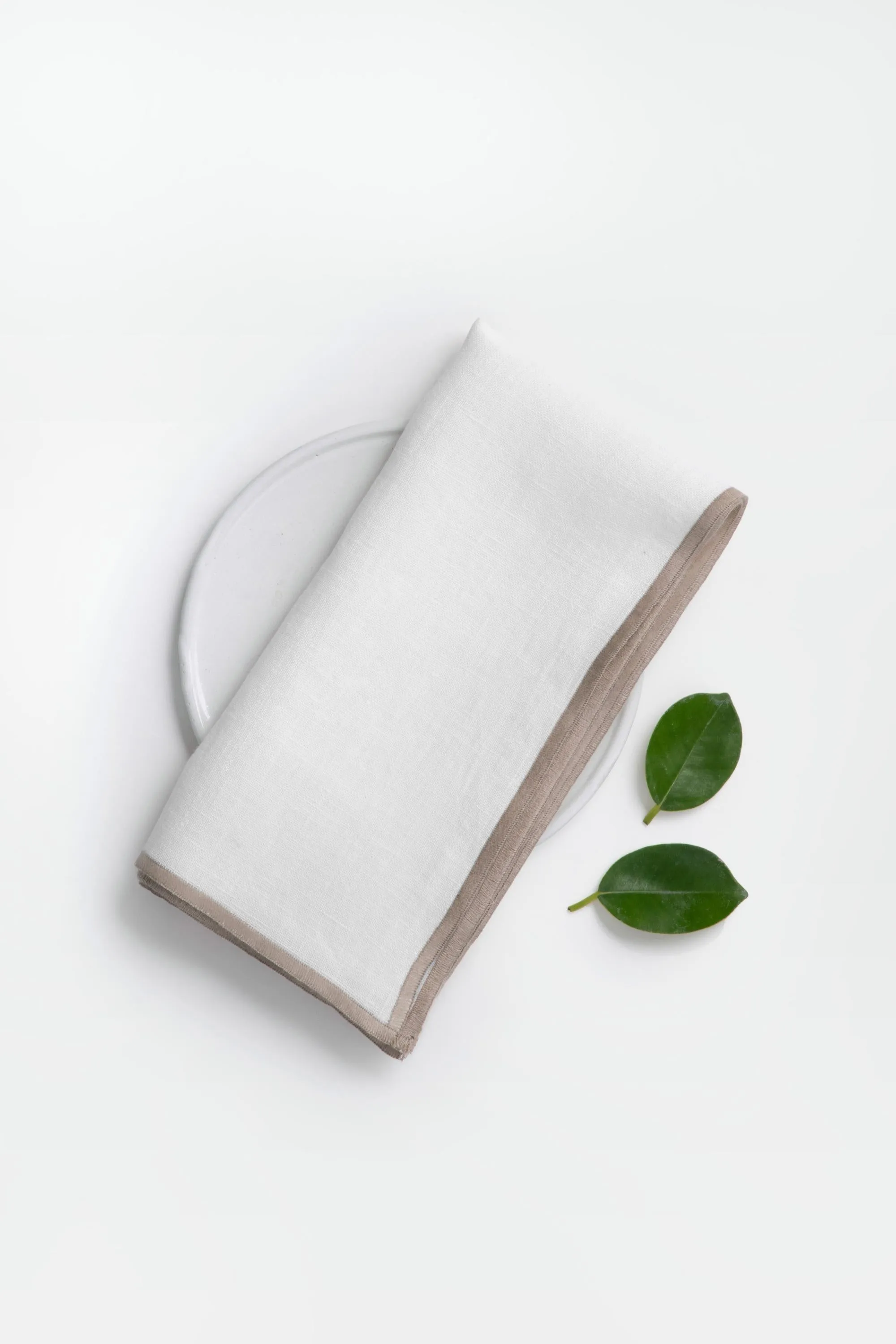 Linen Natural Needled Napkin Set-Indigo Blue