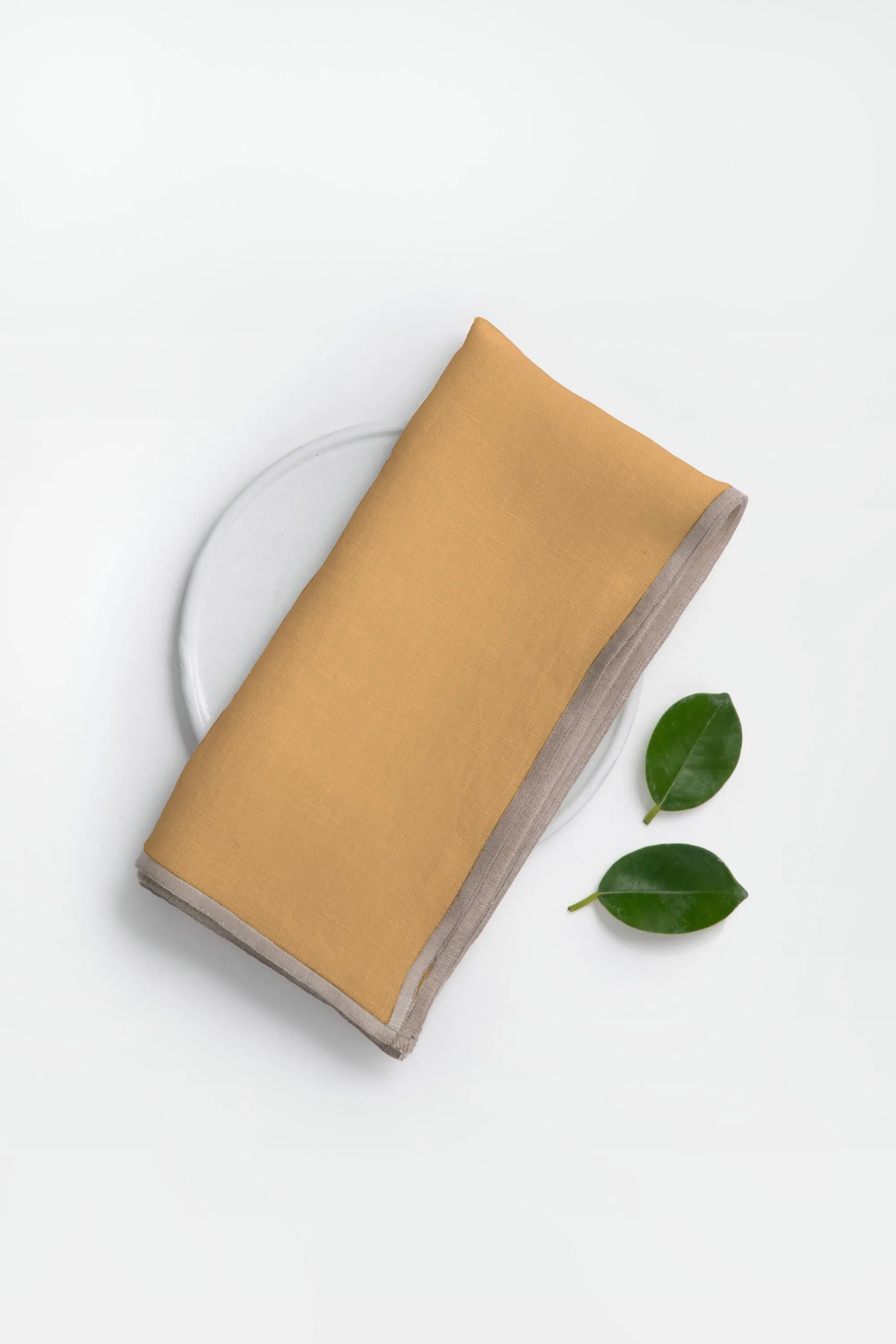Linen Natural Needled Napkin Set-Indigo Blue