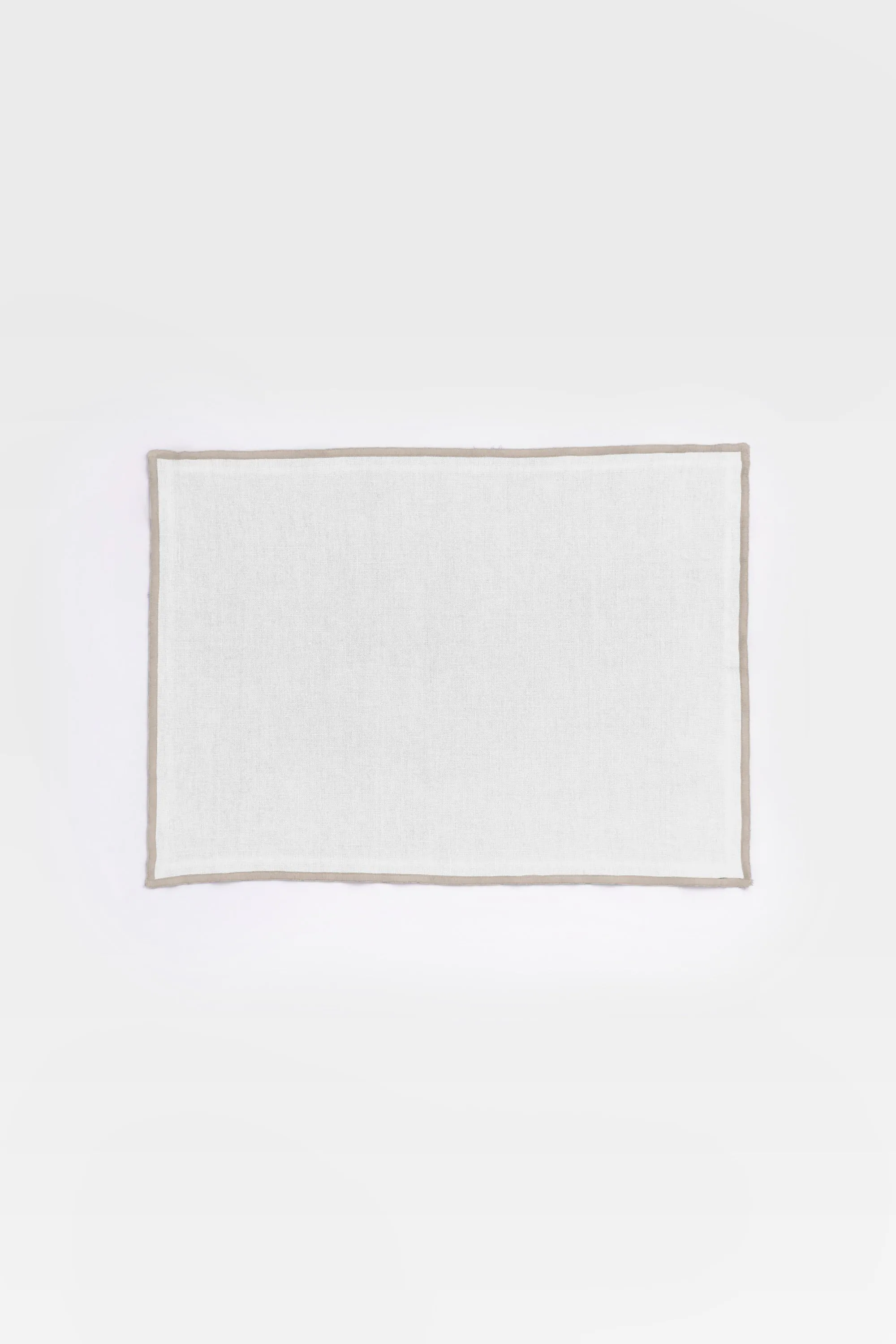 Linen Natural Needled Placemat Set-Caramel Brown