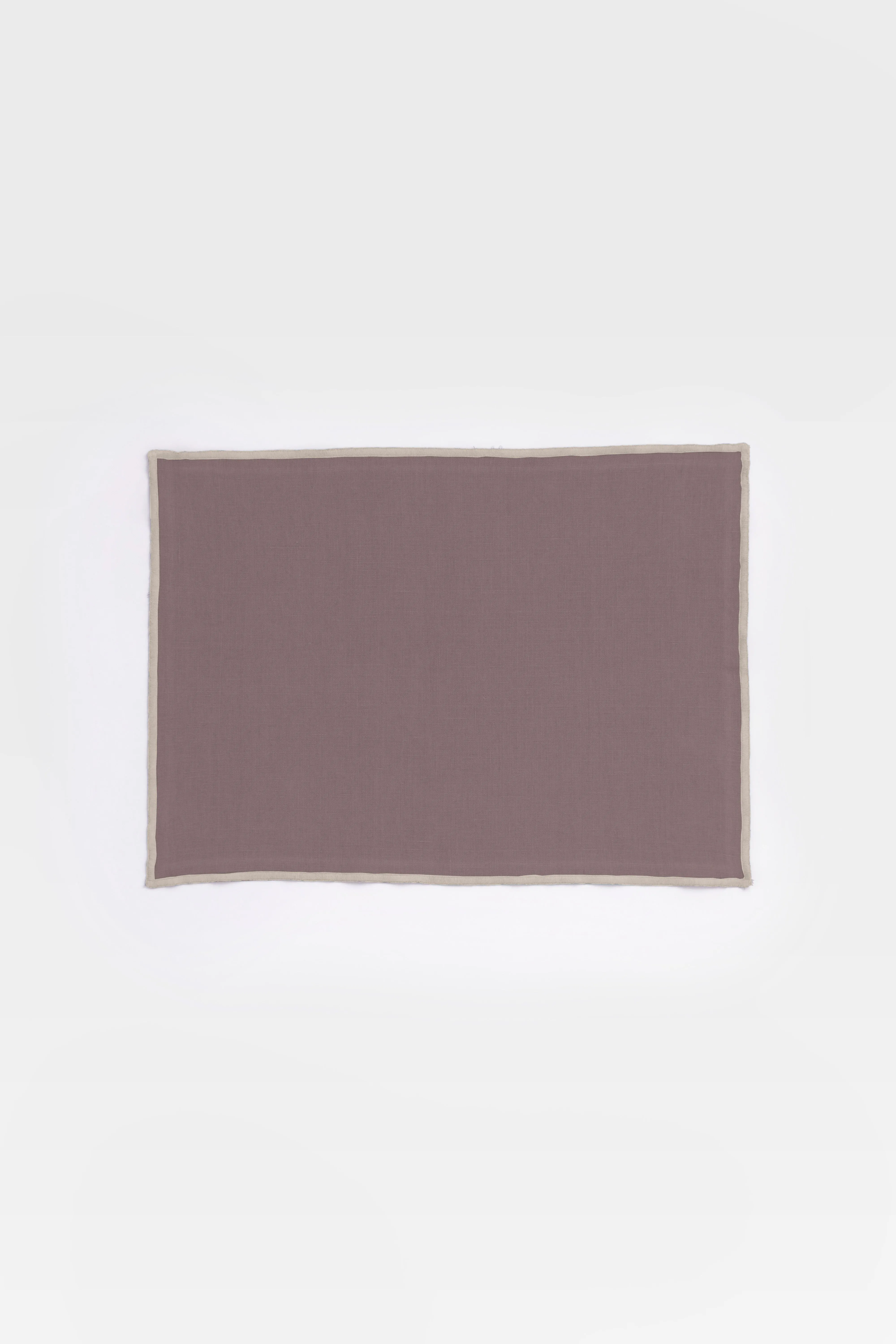 Linen Natural Needled Placemat Set-Caramel Brown