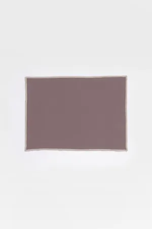 Linen Natural Needled Placemat Set-Caramel Brown