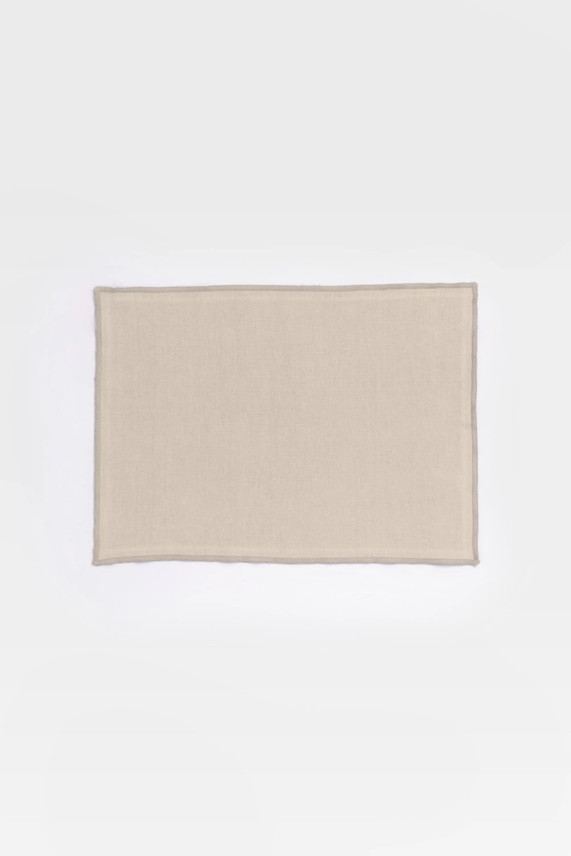 Linen Natural Needled Placemat Set-Dusty Gold