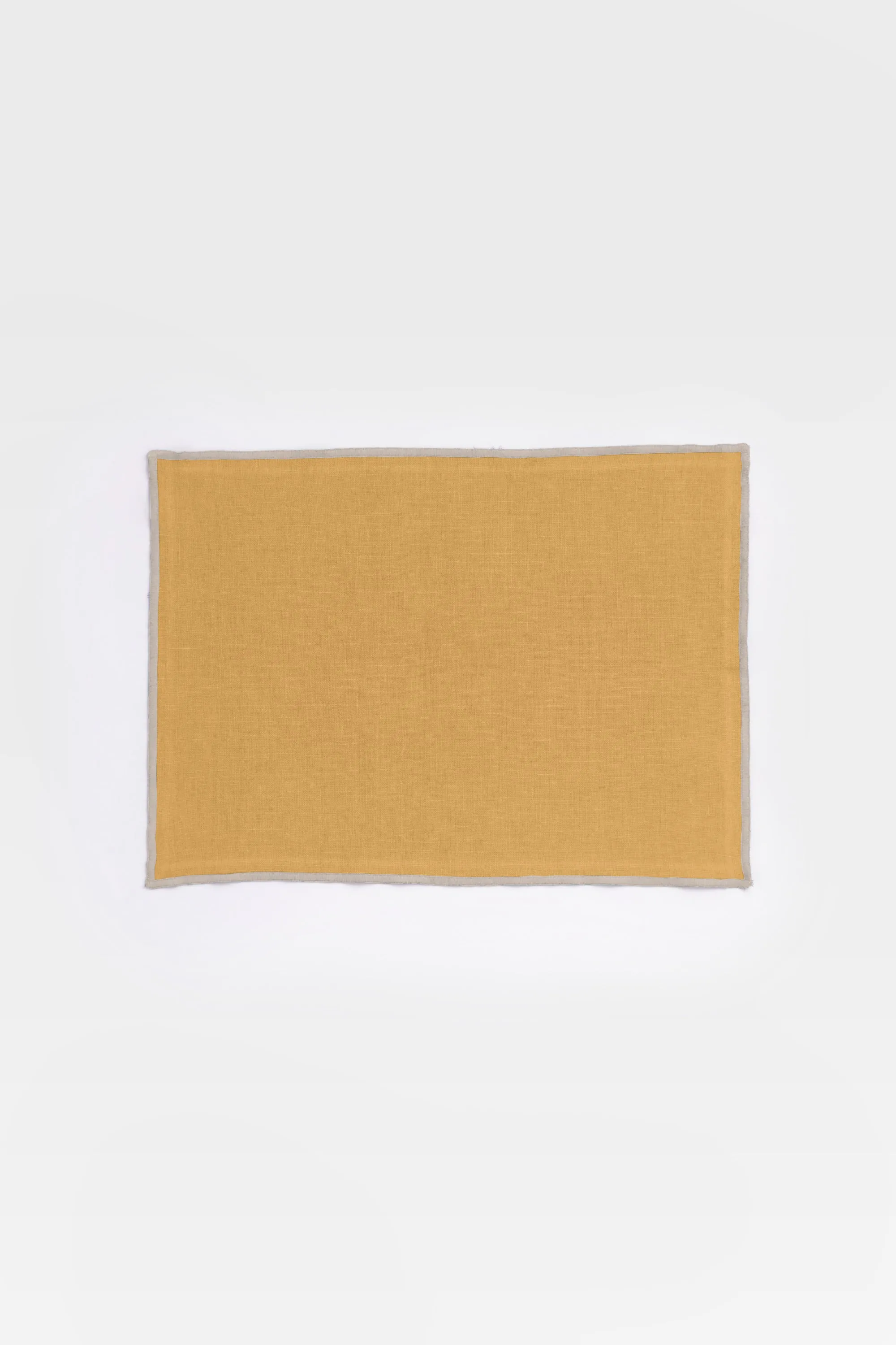 Linen Natural Needled Placemat Set-Dusty Gold