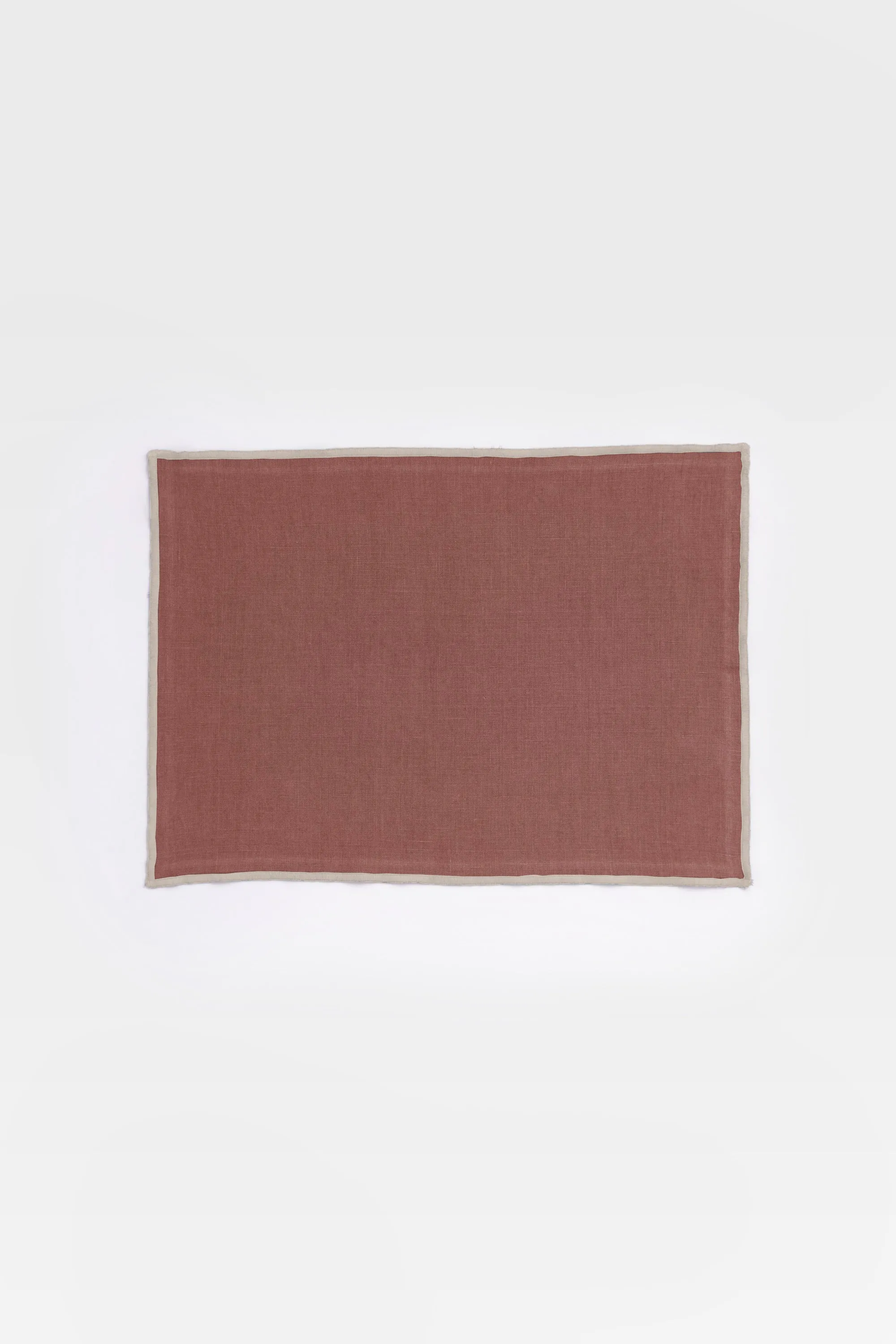 Linen Natural Needled Placemat Set-Dusty Gold