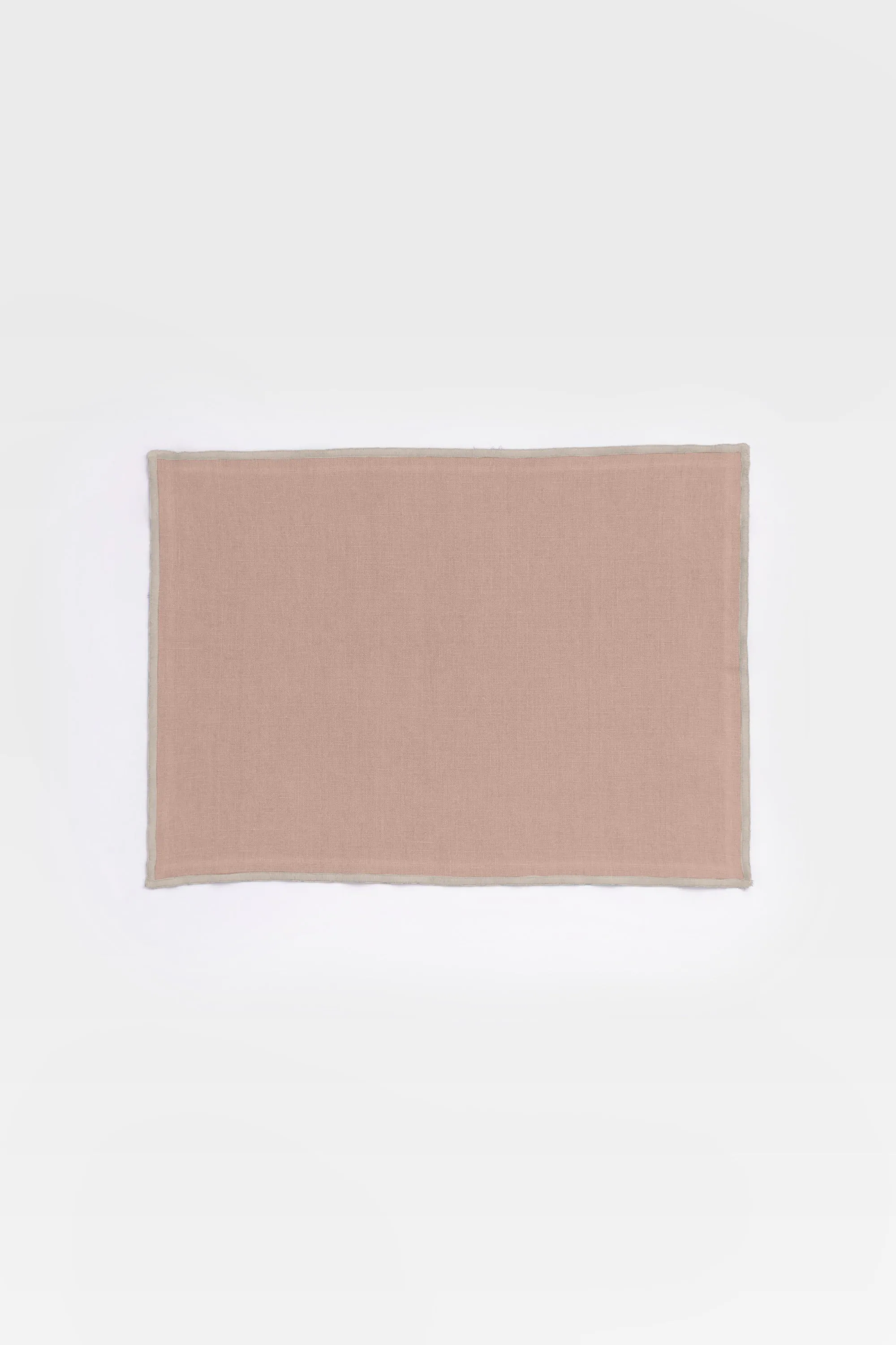 Linen Natural Needled Placemat Set-Dusty Gold