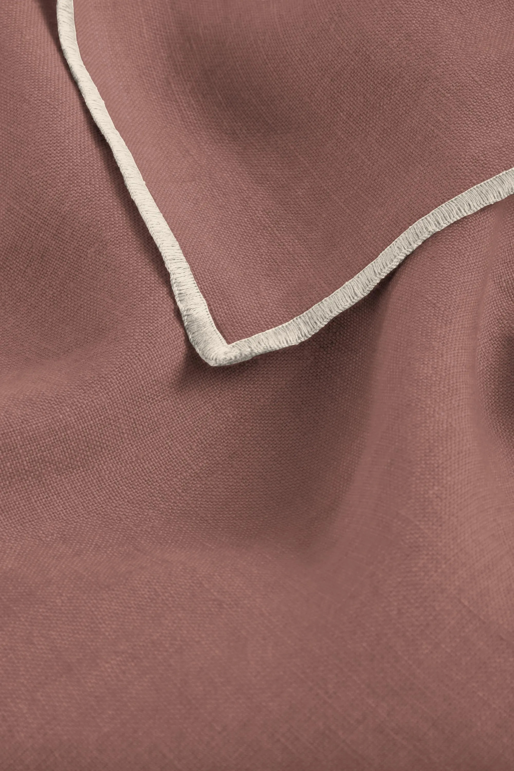 Linen Natural Needled Tablecloth-Cinnamon Brown