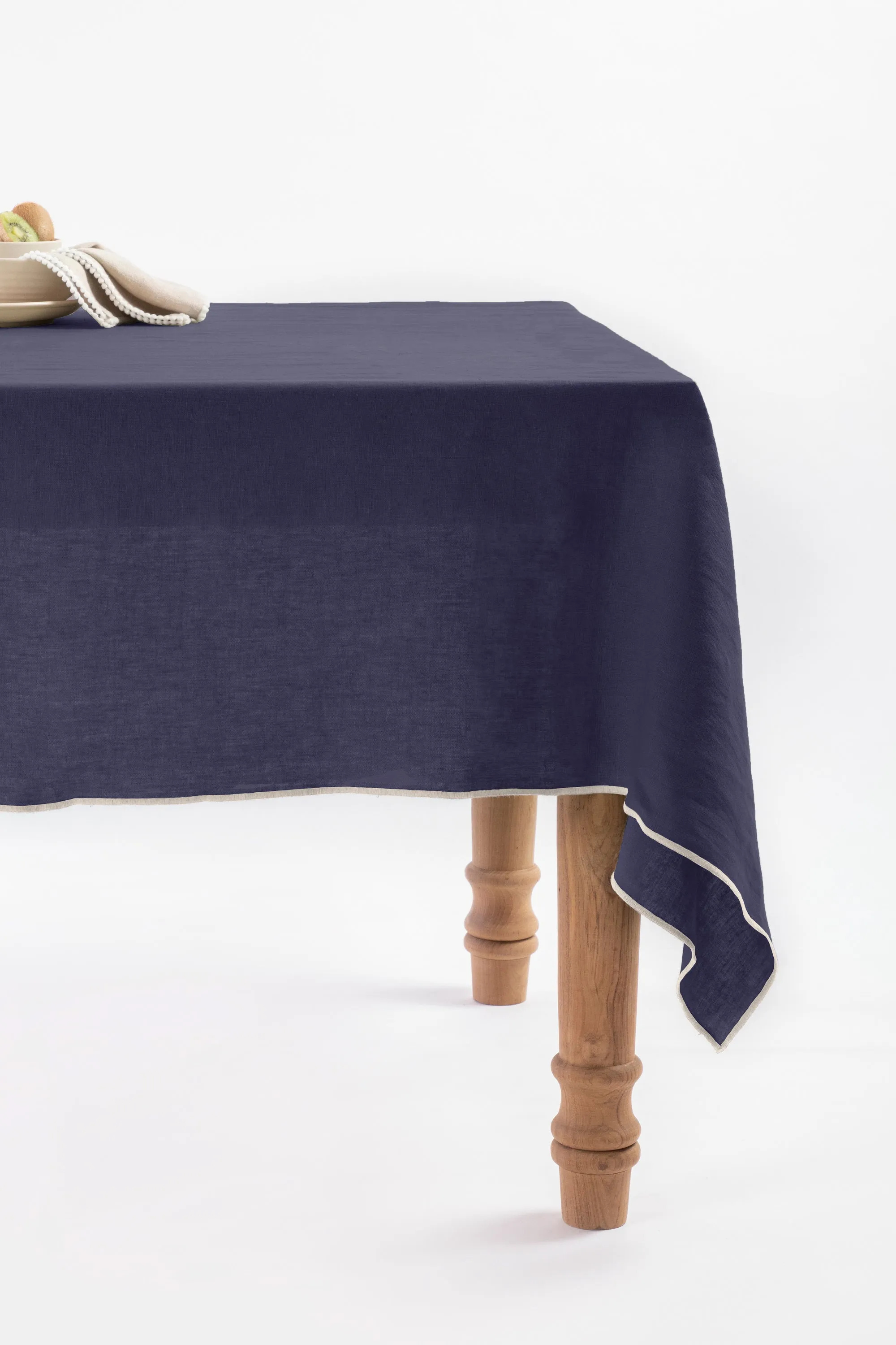 Linen Natural Needled Tablecloth-Oatmeal