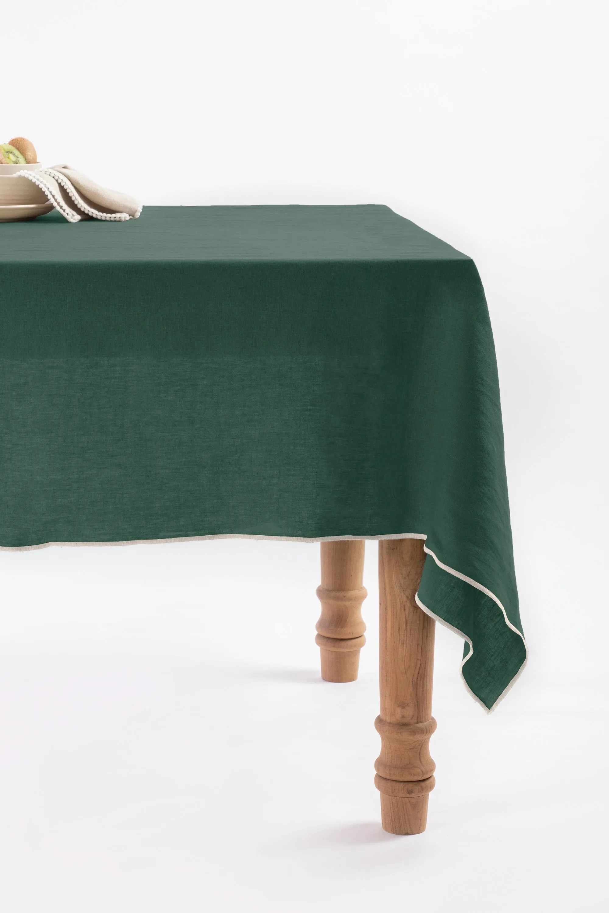 Linen Natural Needled Tablecloth-Oatmeal