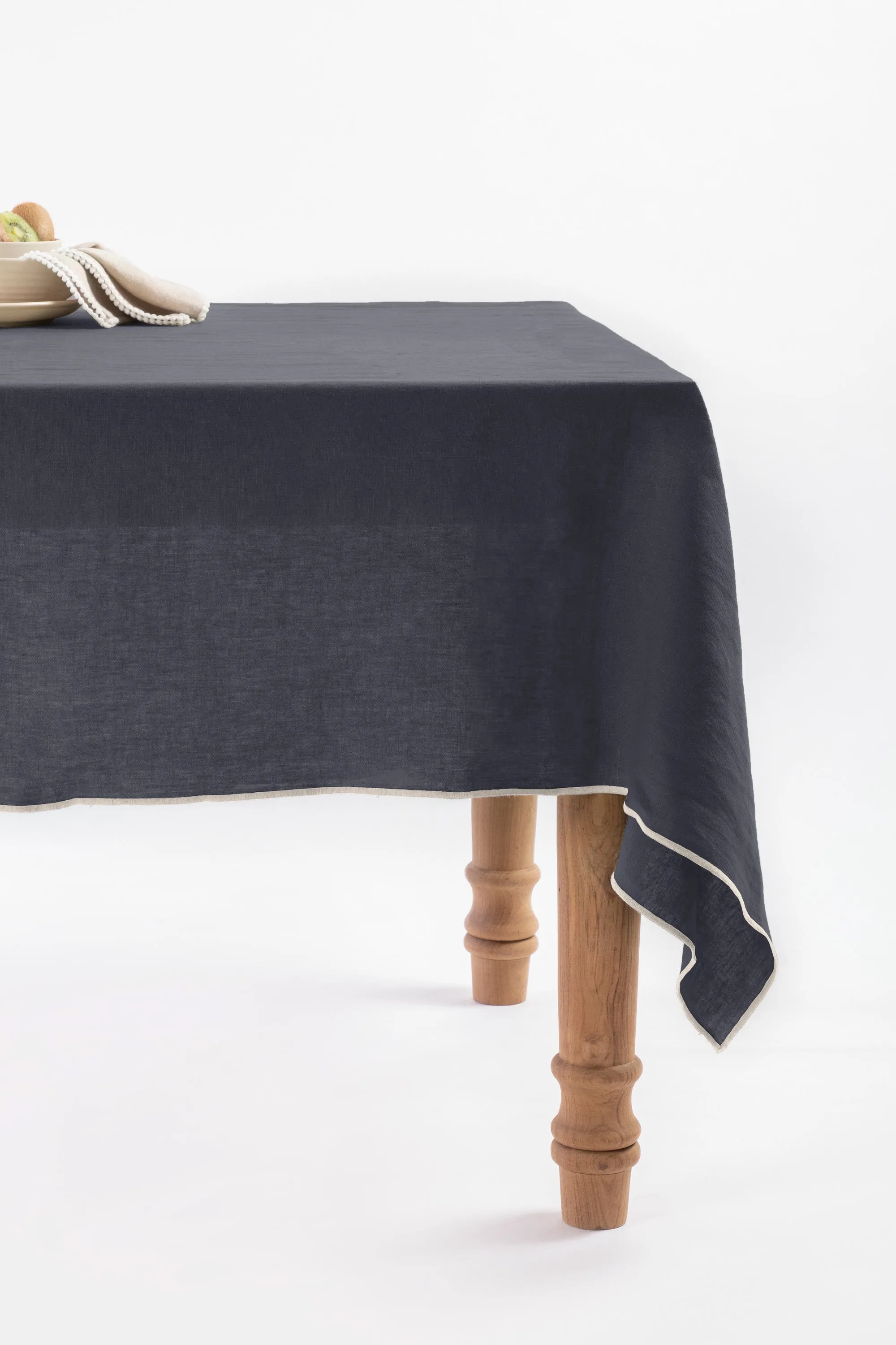 Linen Natural Needled Tablecloth-Oatmeal