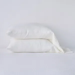 Linen Pillowcase - Winter White - King