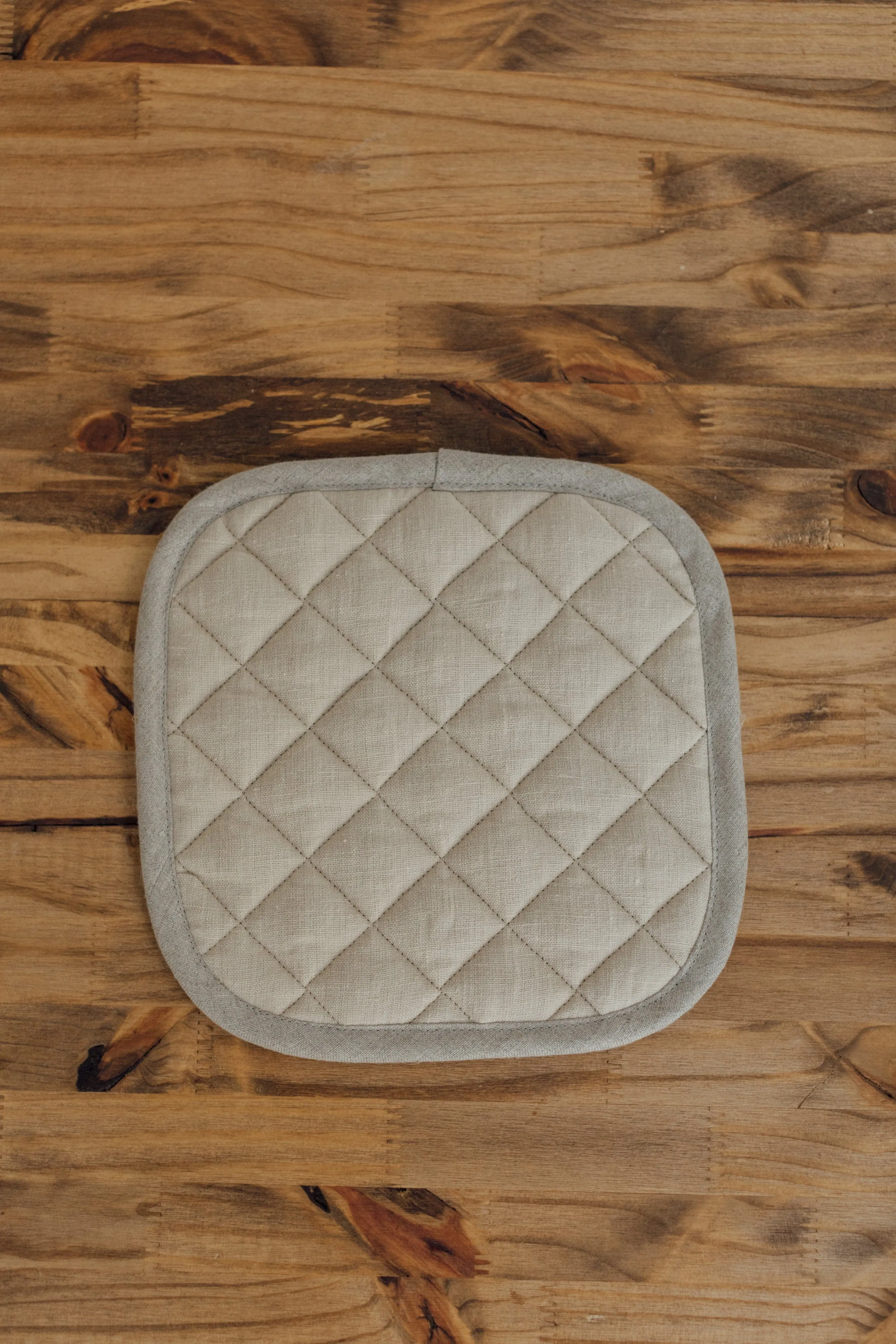 Linen Potholder - Natural