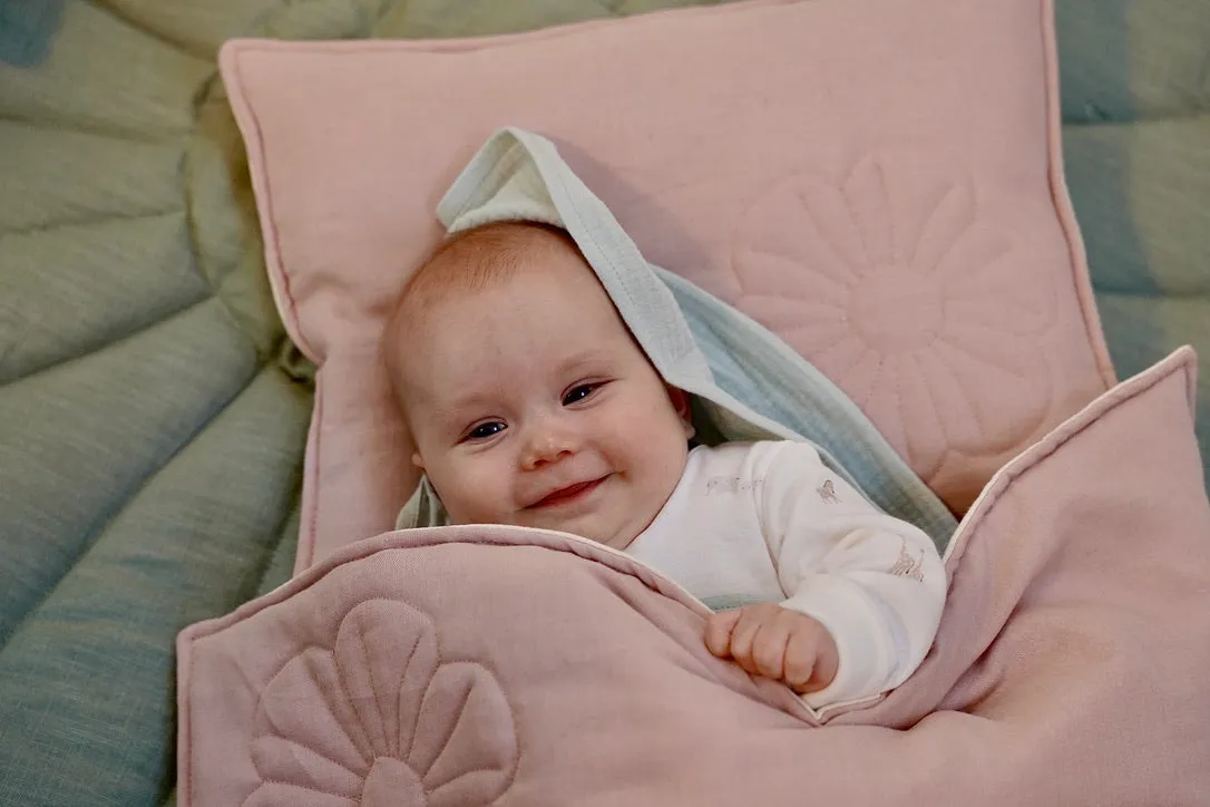 Linen "Light Pink" Flower Child Cover Set (Large)