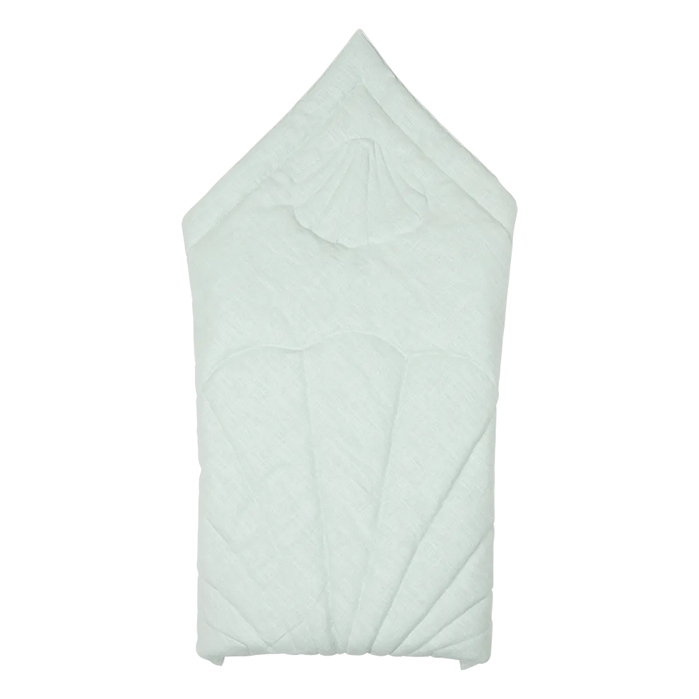 Linen Shell Baby Horn Padded Linen Blanket - Mint