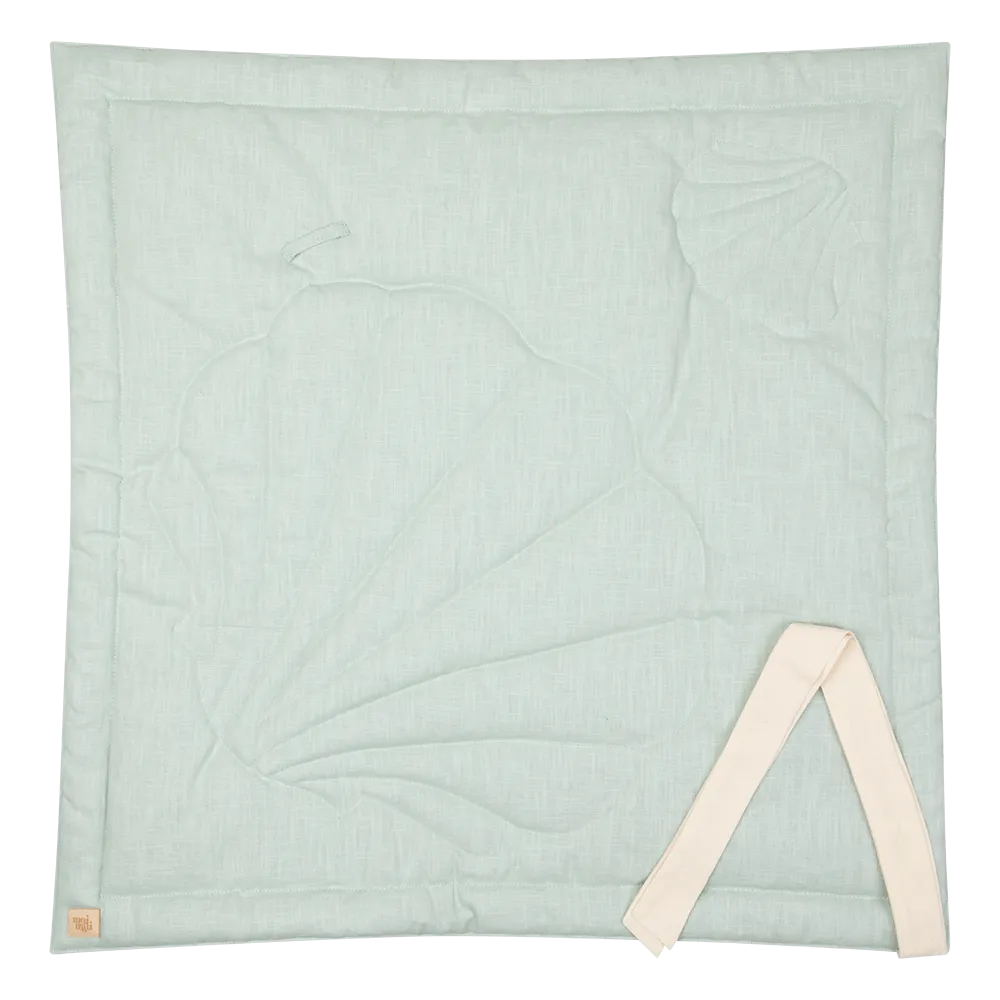 Linen Shell Baby Horn Padded Linen Blanket - Mint
