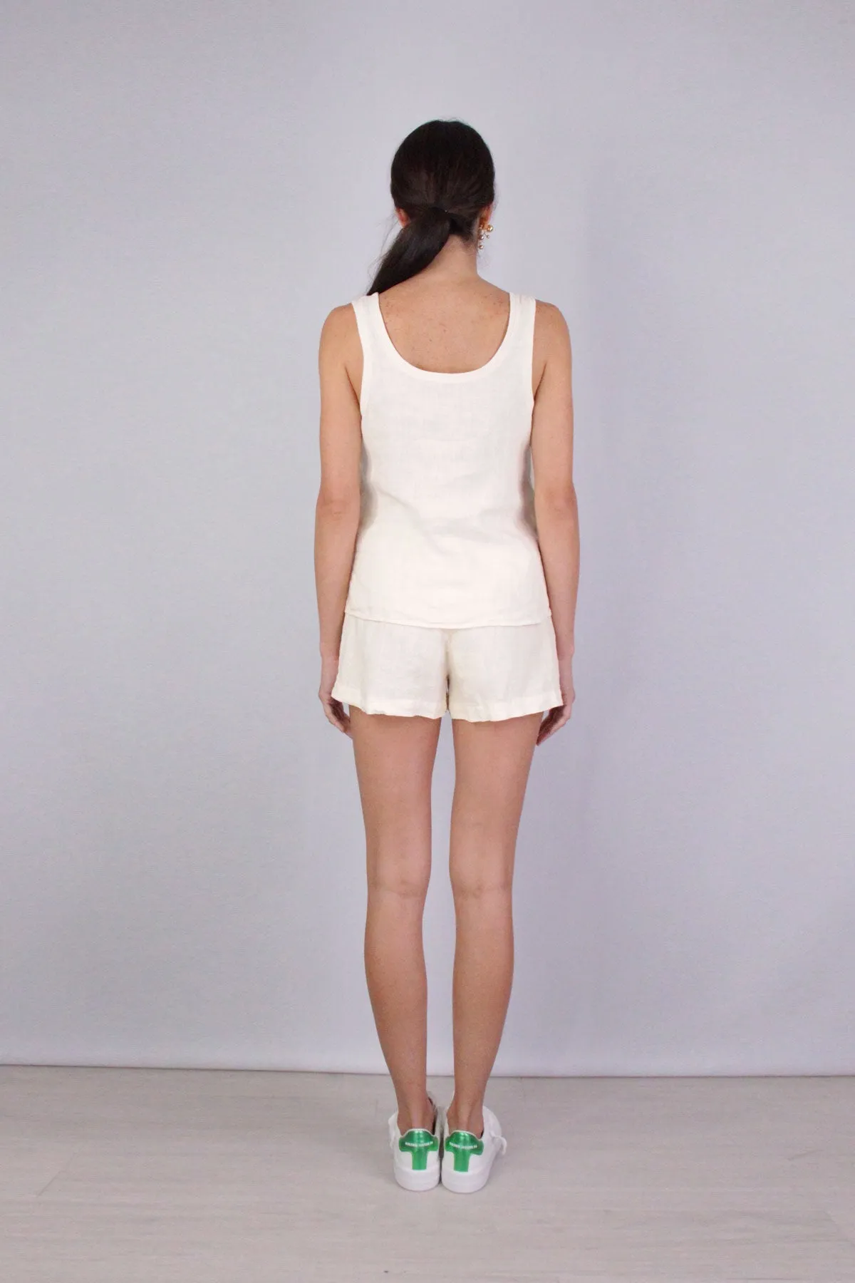 Linen Short in Natural