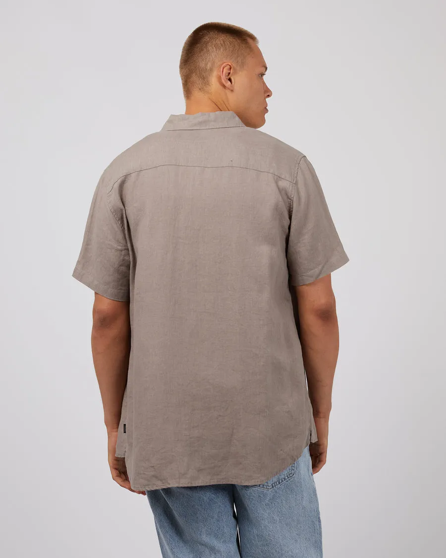 Linen S/S Shirt | Mushroom