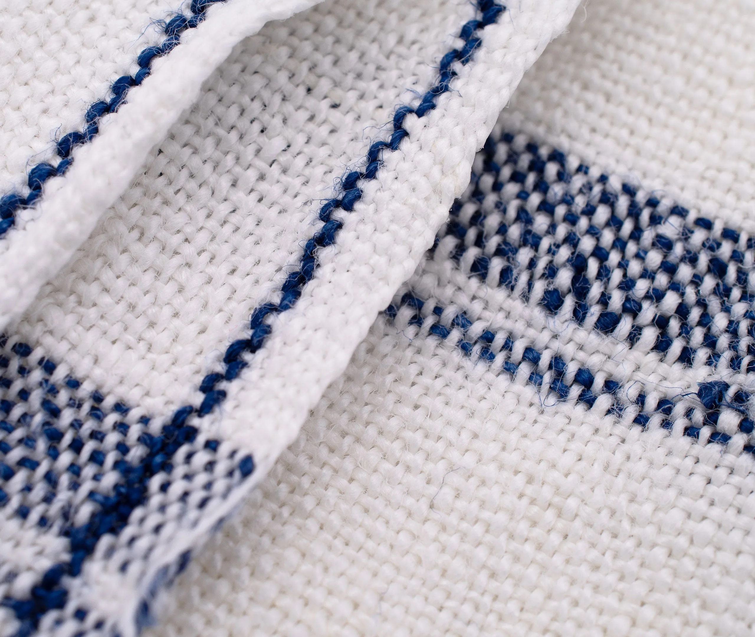 Linen Tea Towel - Blue Stripe