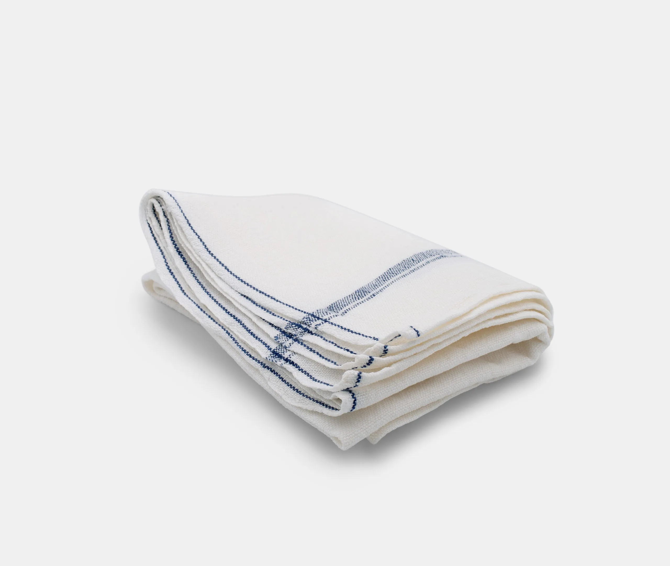 Linen Tea Towel - Blue Stripe