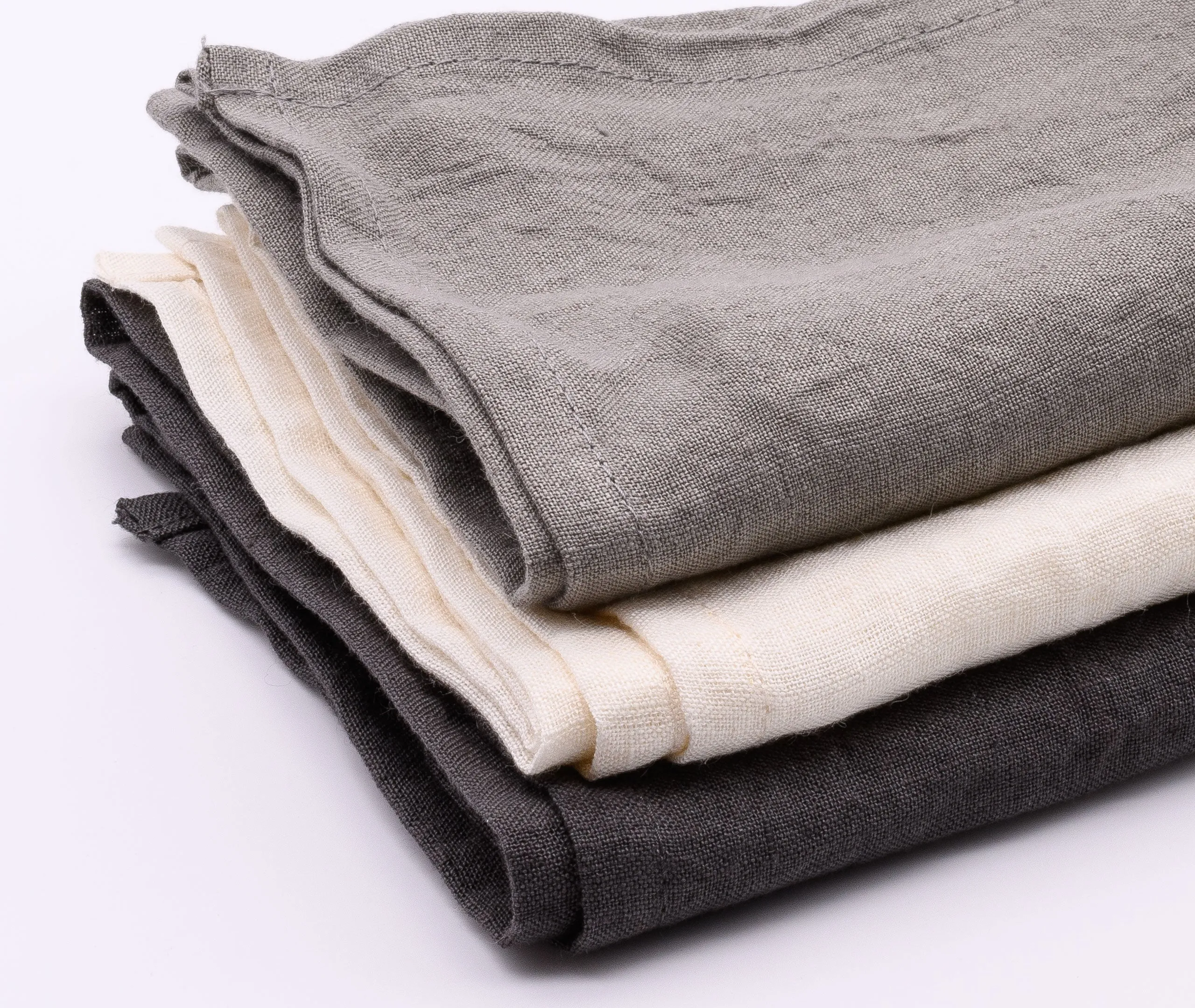 Linen Tea Towel - Grey