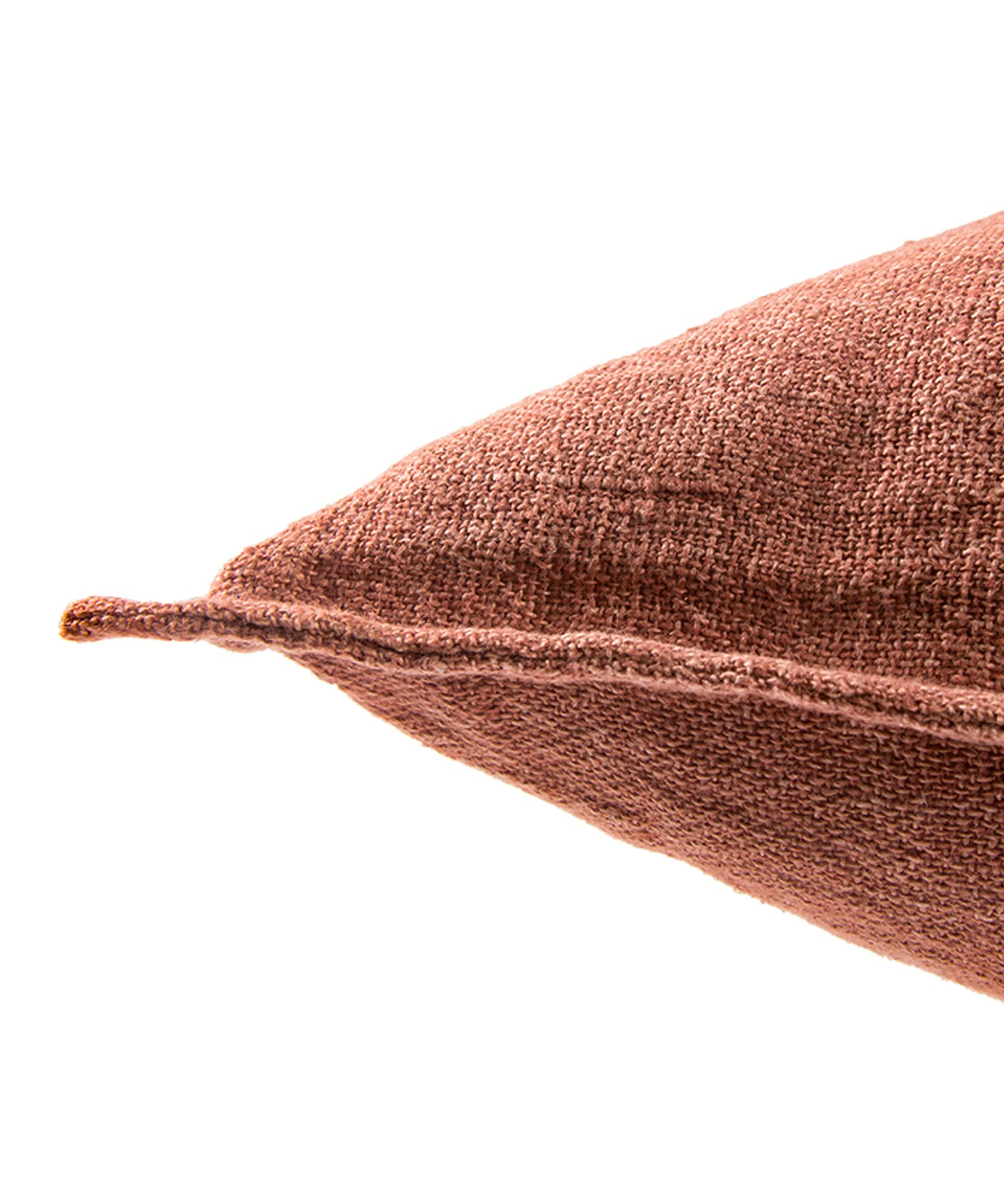 Linen Weave Pillow, Rust