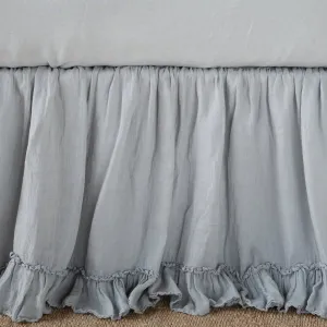 Linen Whisper Bed Skirt - Mineral - King