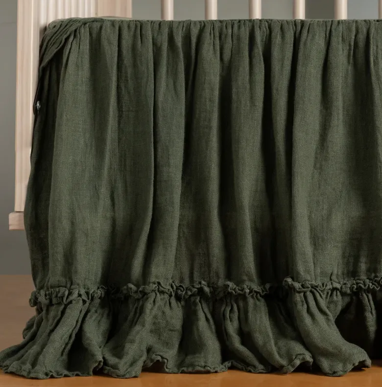 Linen Whisper Crib Skirt
