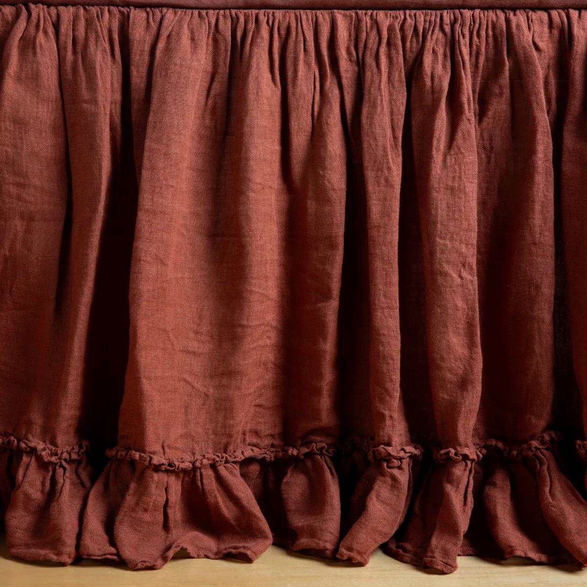 Linen Whisper Crib Skirt