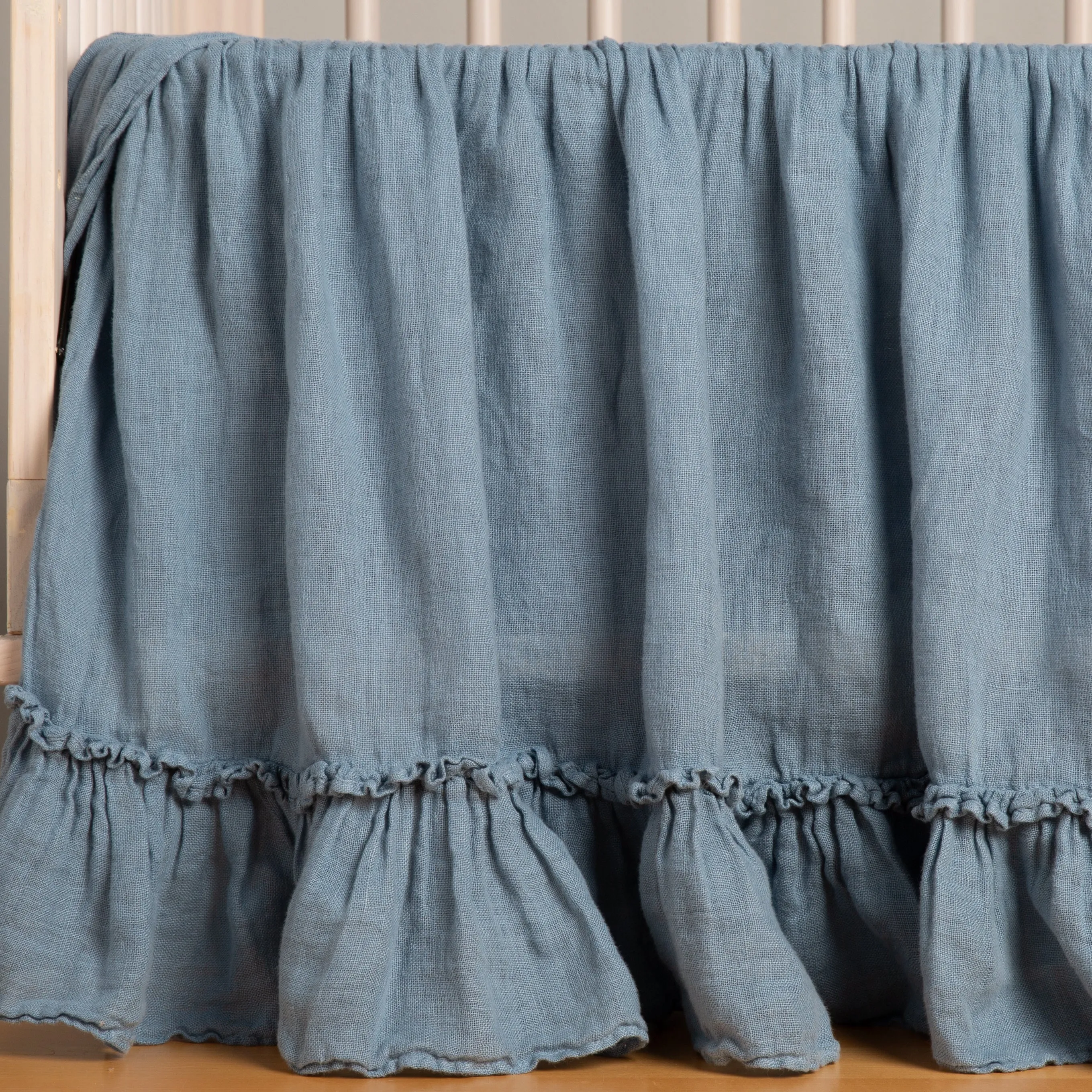 Linen Whisper Crib Skirt