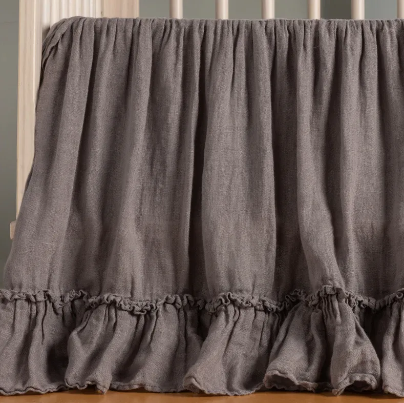 Linen Whisper Crib Skirt