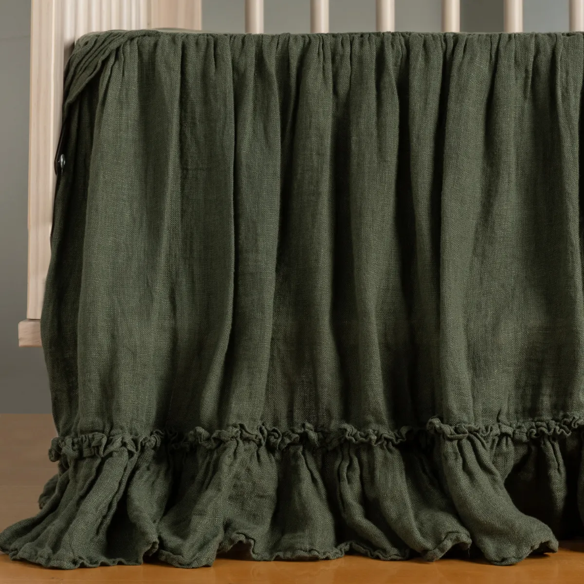 Linen Whisper Crib Skirt