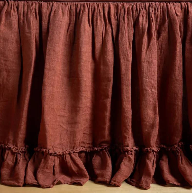 Linen Whisper Crib Skirt