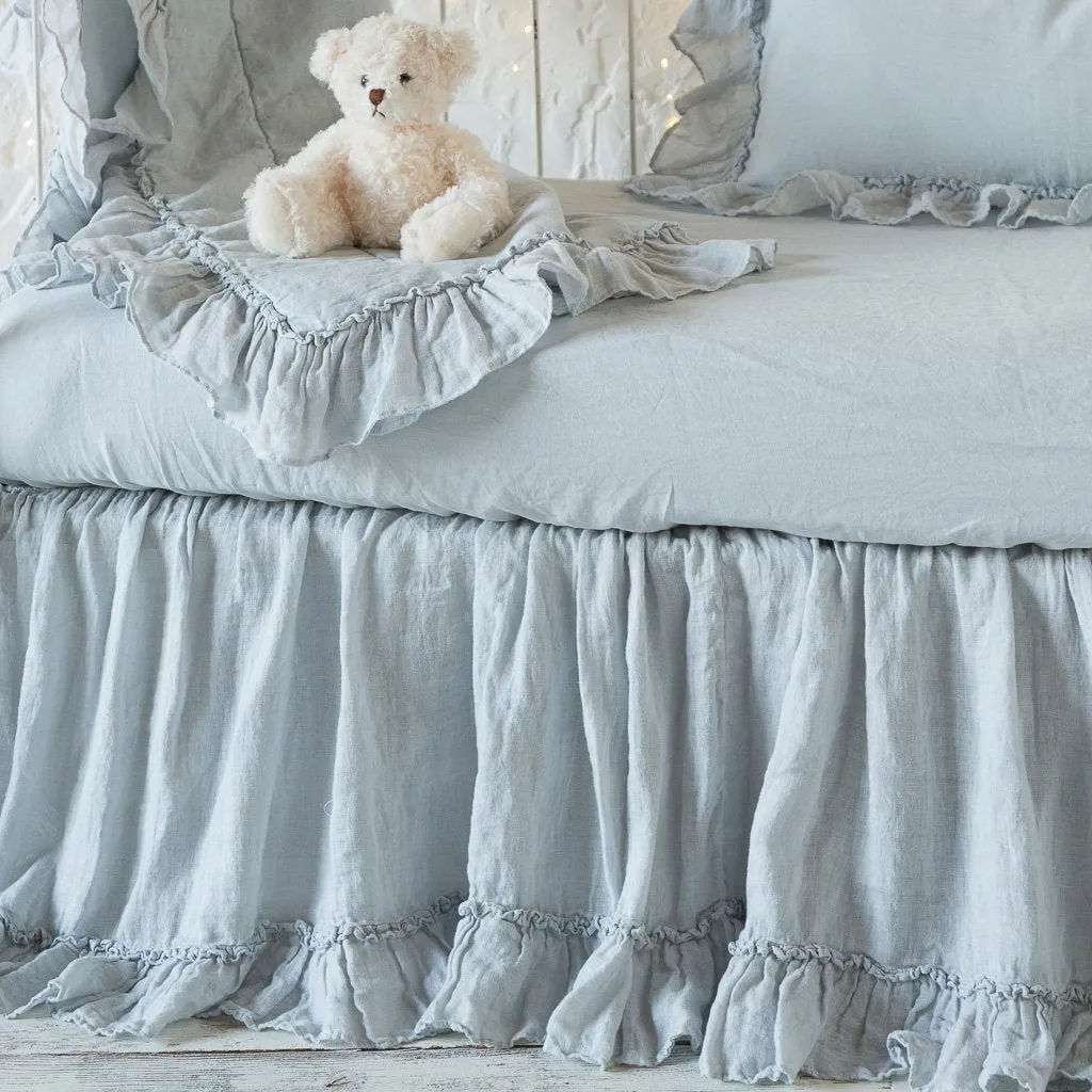 Linen Whisper Crib Skirt