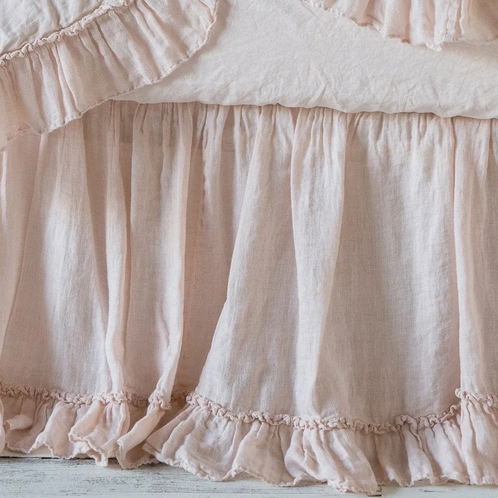 Linen Whisper Crib Skirt