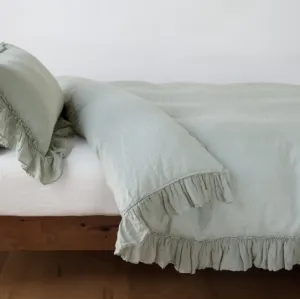 Linen Whisper Duvet Cover - Eucalyptus - King