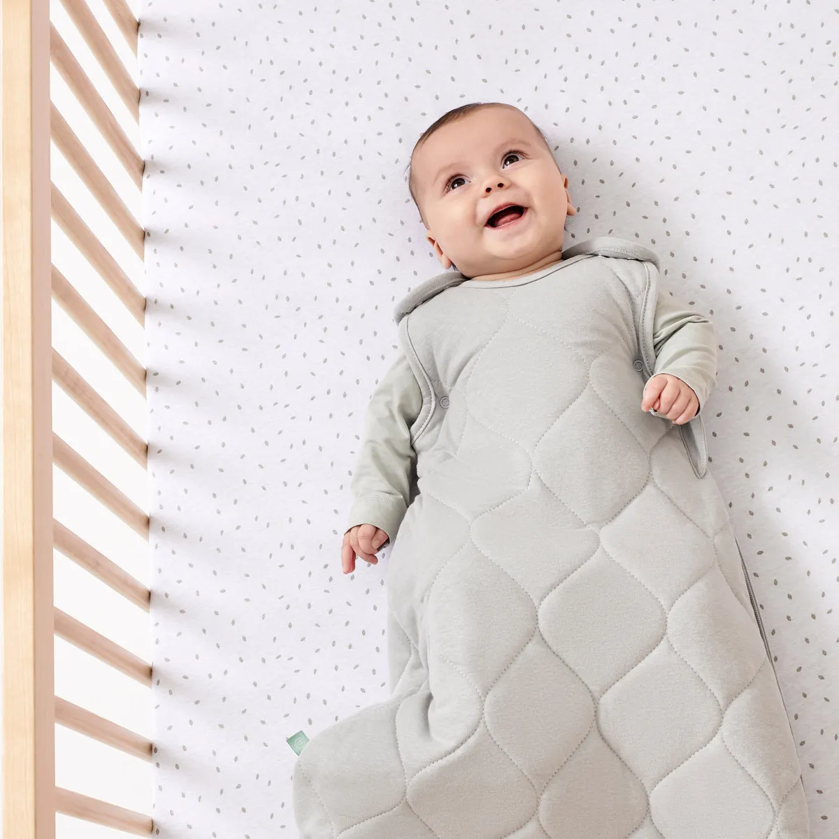 Little Green Sheep Organic Baby Sleeping Bag | 2.5 Tog | 6-18 Months - Dove