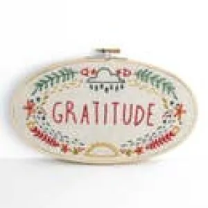 Little Truths Studio Gratitude Embroidery Kit -- Budgiegoods