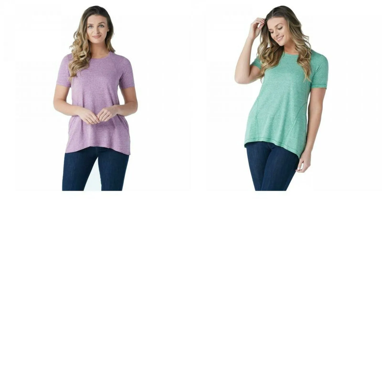 LOGO by Lori Goldstein Snow Yarn Knit Top With Banded Neck Detail
