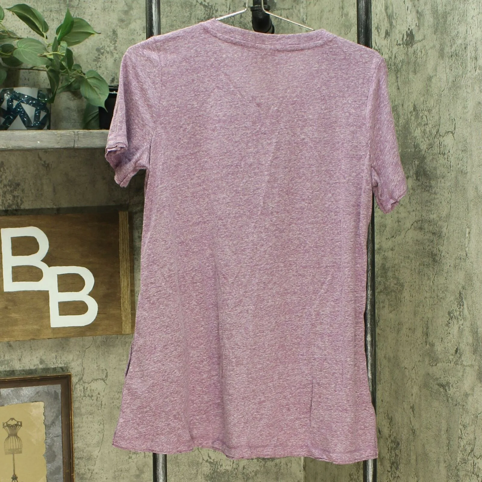 LOGO by Lori Goldstein Snow Yarn Knit Top With Banded Neck Detail
