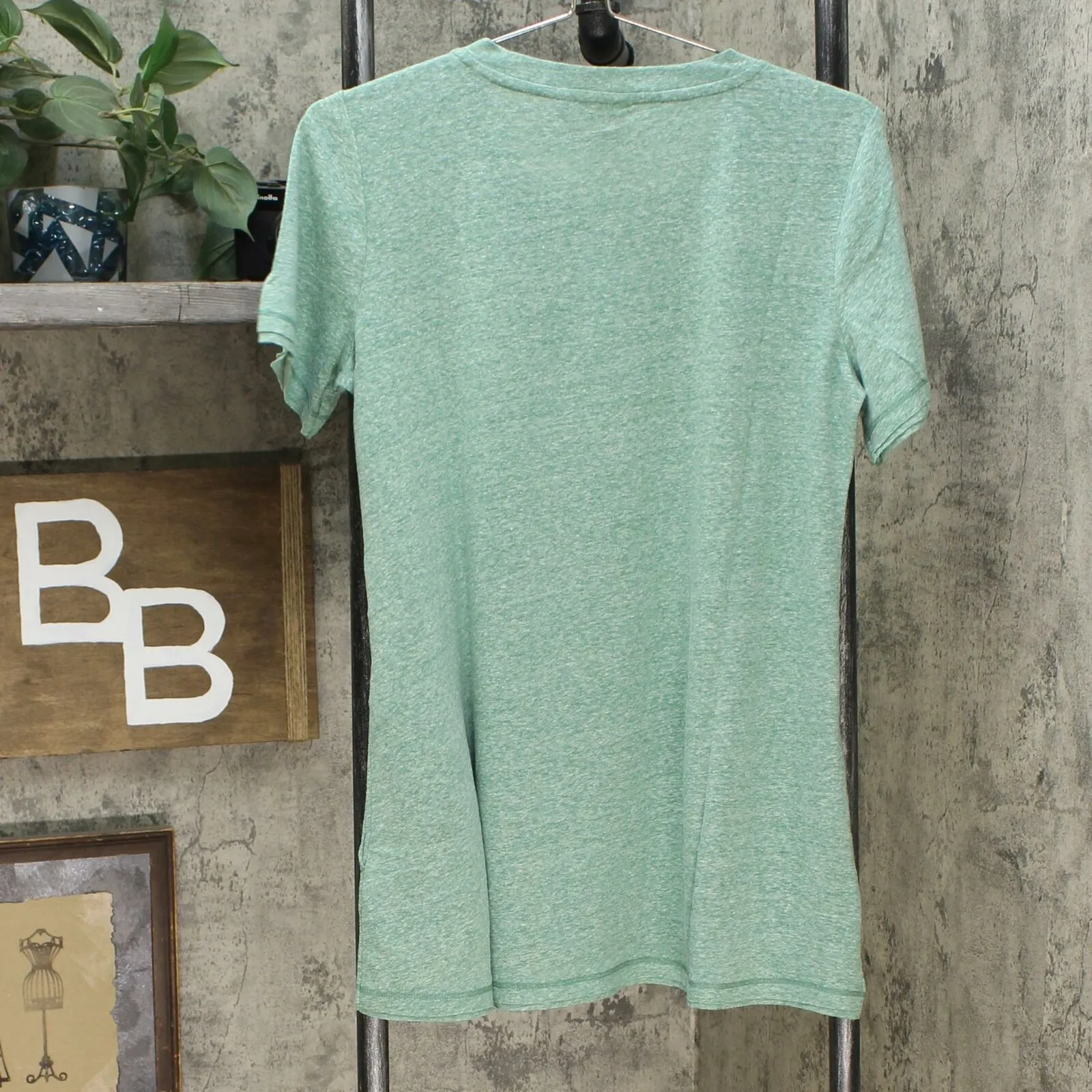 LOGO by Lori Goldstein Snow Yarn Knit Top With Banded Neck Detail