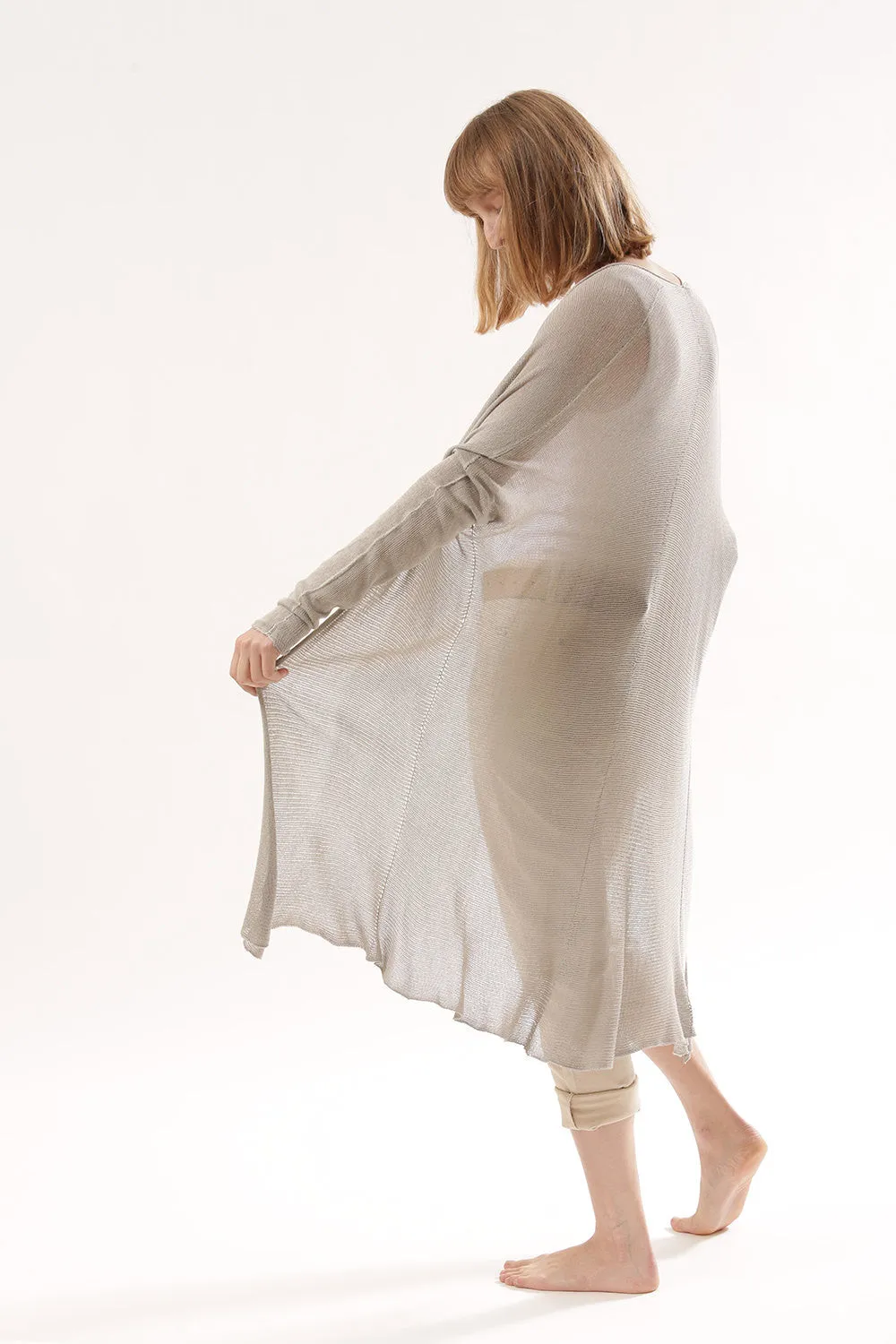 Long Bamboo Cardigan - Grey