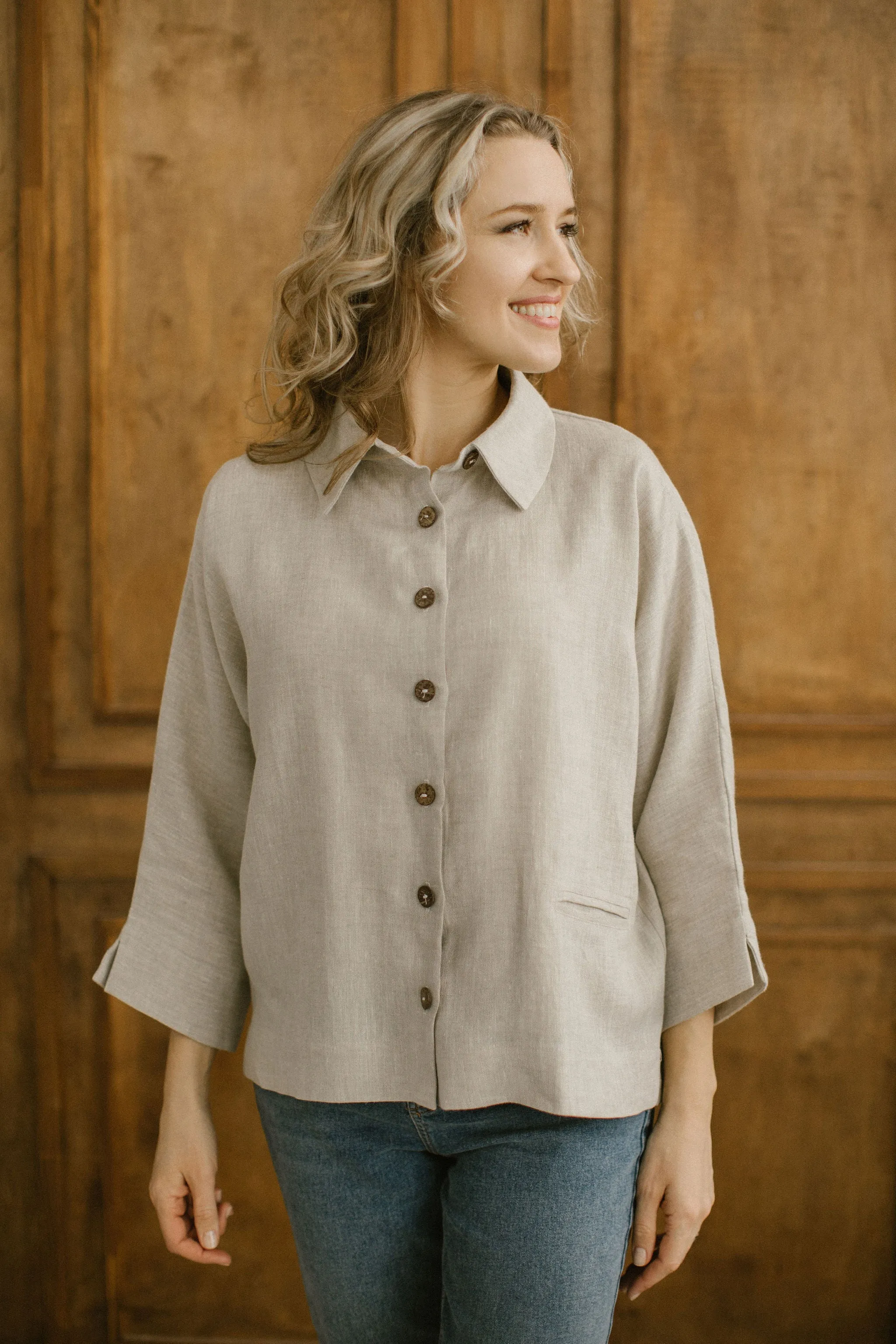 Loose Linen Jacket