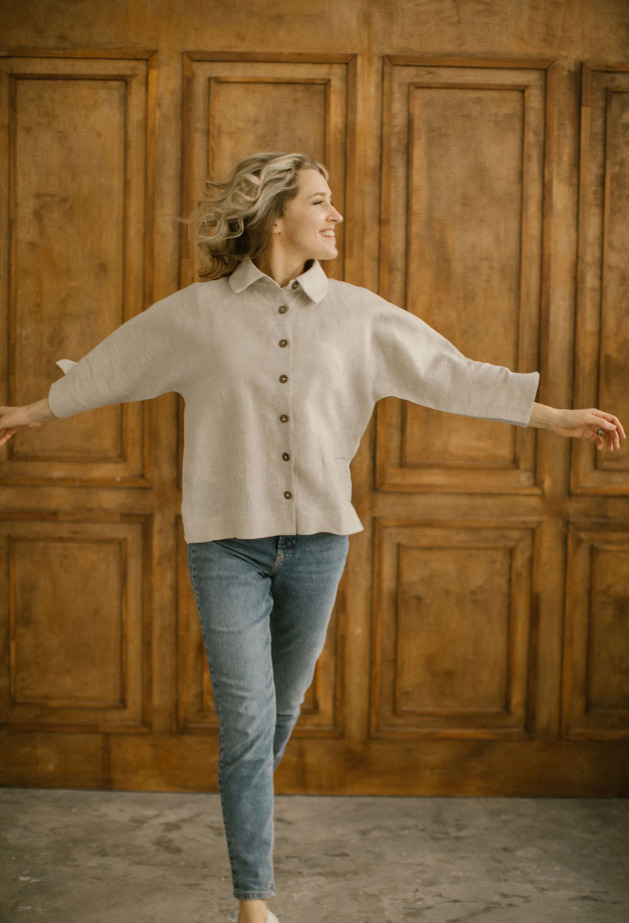 Loose Linen Jacket