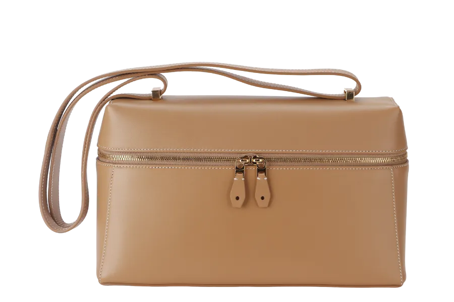 LORO PIANA EXTRA L27 LIGHT BAMBOO COLOR GOLD HARDWARE WITH DUST COVER AND BOX