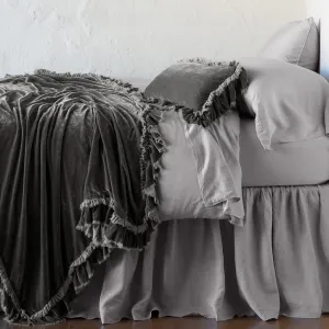 Loulah Throw Blanket - Fog